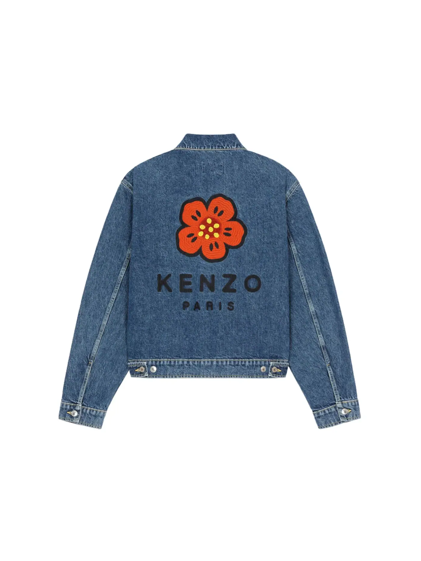Мужская джинсовая куртка с вышивкой Boke Flower KENZO — изображение 1 из 2, синий