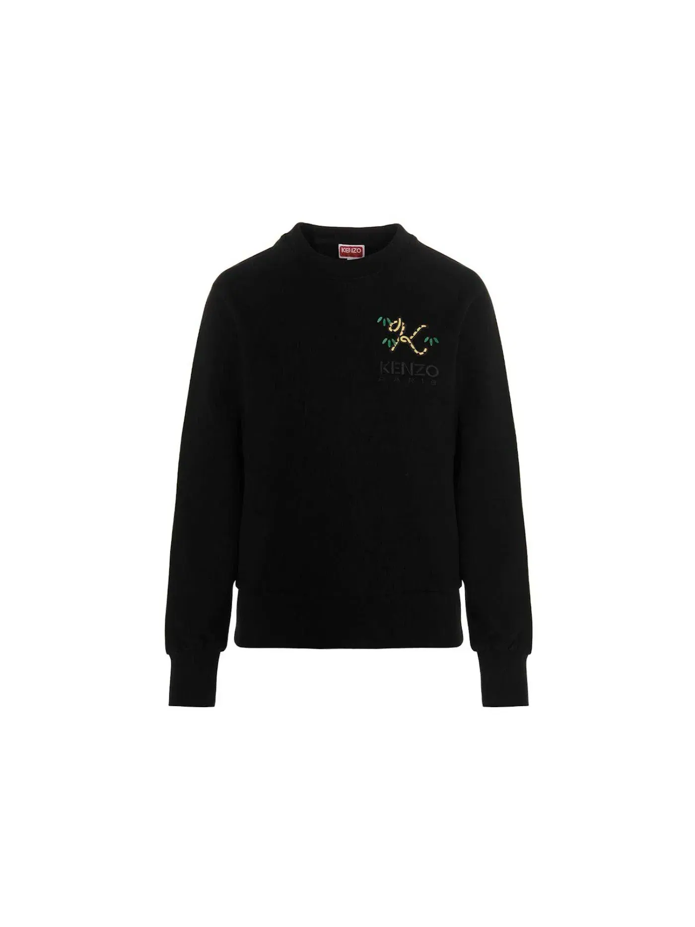 Женский свитшот с вышивкой KENZO x Nigo Tiger Tail Logo Embridered — изображение 1 из 1, черный