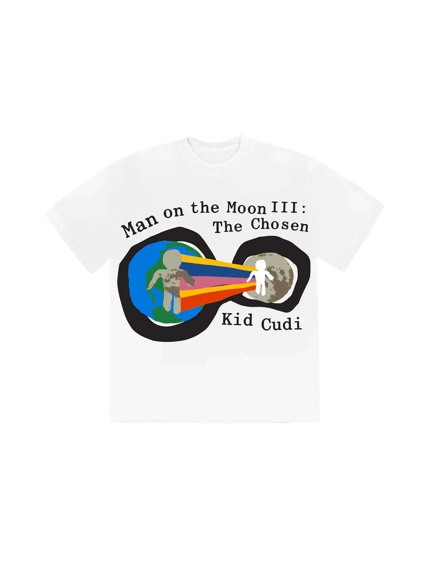 Мужская футболка с принтом Kid Cudi CPFM For MOTM III Heaven on Earth T-shirt