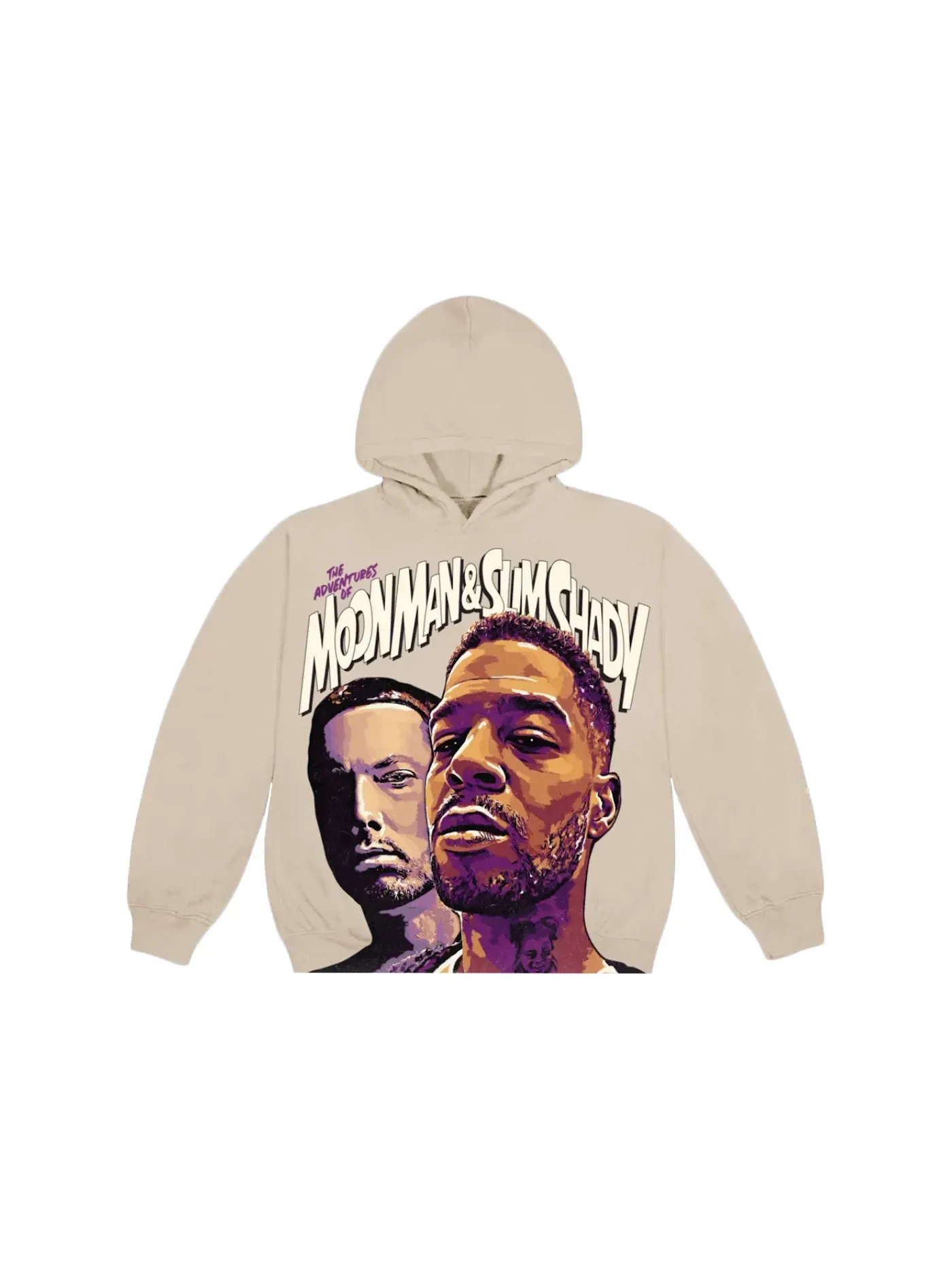 Мужская худи с принтом Kid Cudi Moon Man & Slim Shady Hoodie
