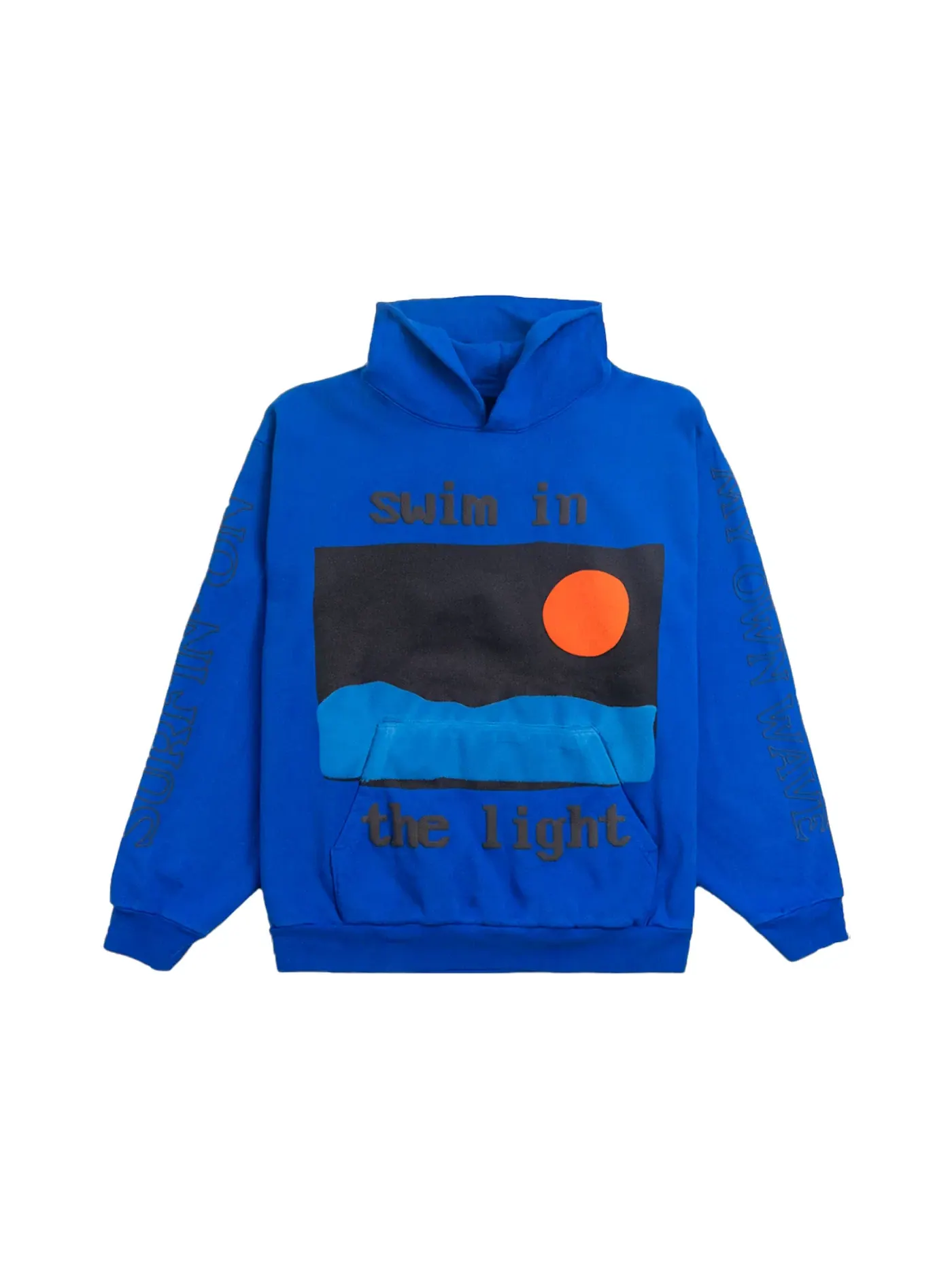 Мужской худи с принтом Kid Cudi Hoodie — изображение 1 из 2, синий
