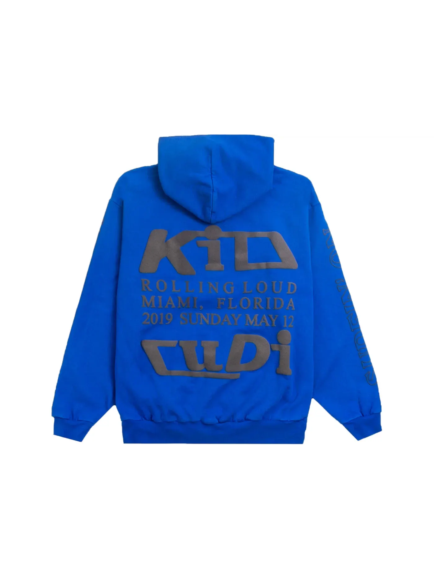 Мужской худи с принтом Kid Cudi Hoodie — изображение 2 из 2, синий