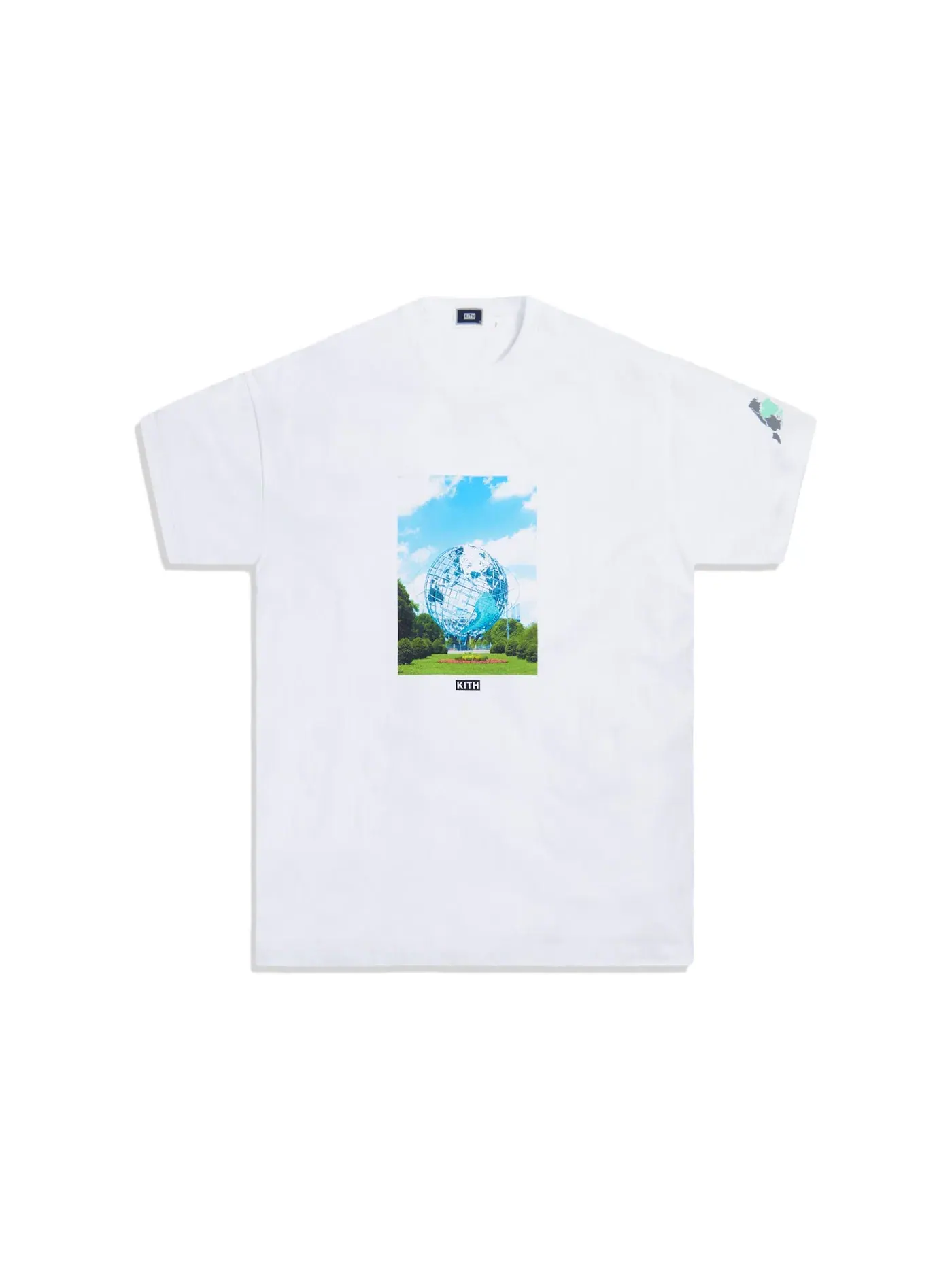 Мужская футболка с принтом Kith Tee — изображение 1 из 1, белый