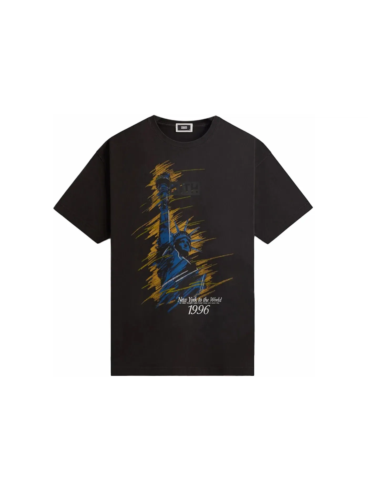 Мужская футболка с принтом Kith Tee — изображение 1 из 2, черный