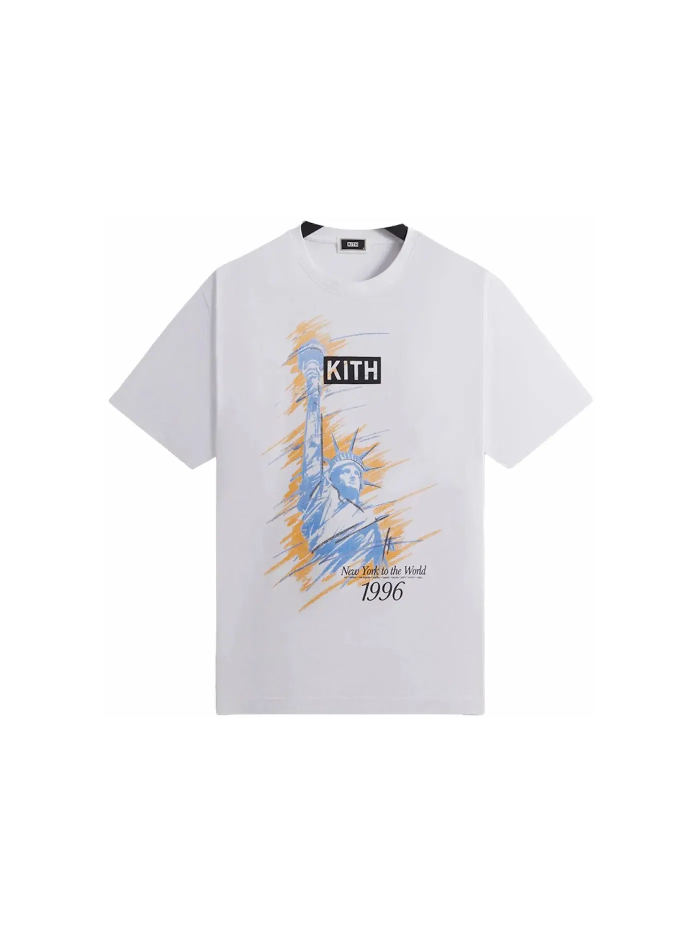 Мужская футболка с принтом Kith 96 NY Vintage Tee — изображение 1 из 2, белый