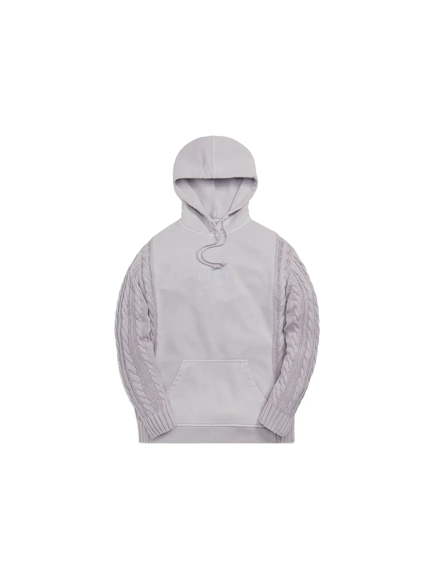 Мужской худи с комбинированной вязкой Kith Adam Combo Knit Hoodie, Echo — изображение 1 из 2