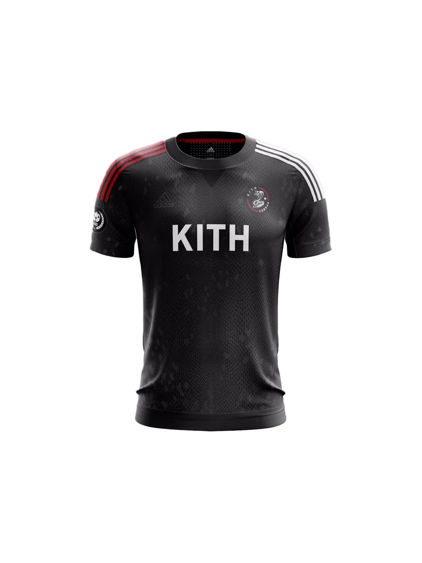 Мужская футбольная джерси Kith Adidas Soccer Cobras Home Game Jersey — изображение 1 из 1, черный