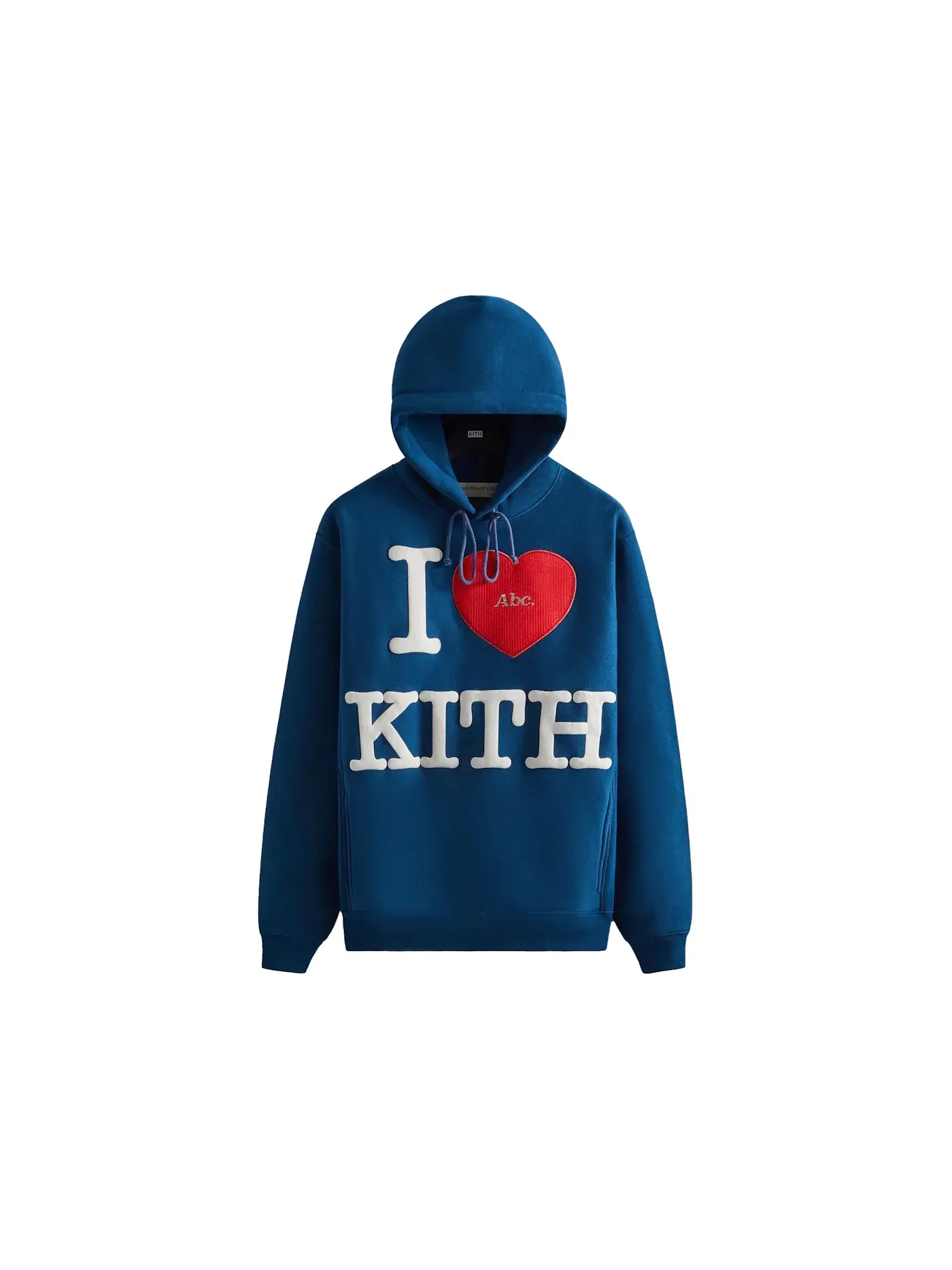 Мужской худи с принтом Kith Advisory Board Crystals I Love Kith — изображение 1 из 2, темно-синий