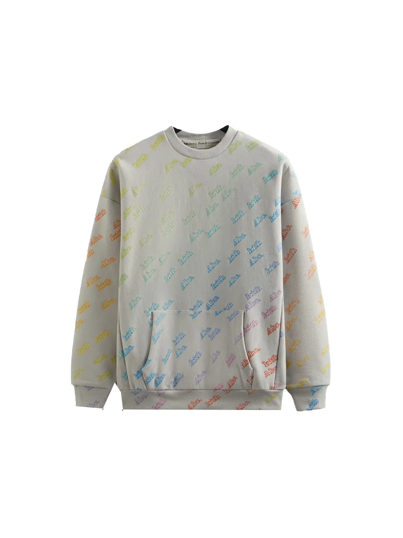 Мужской свитшот с принтом Rainbow Print Kith — изображение 1 из 2, серый