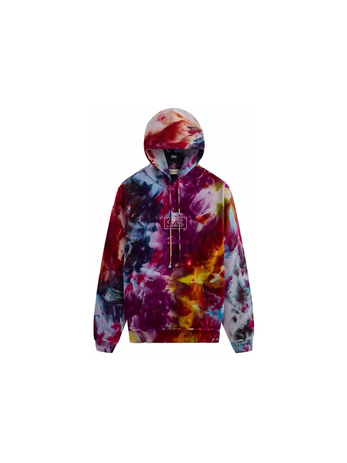 Мужской худи с принтом Tie Dye Kith — изображение 1 из 2, фиолетовый золотистый