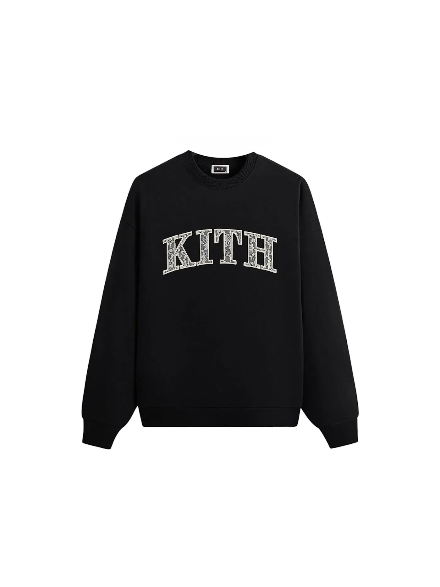 Мужской свитшот с длинным рукавом Kith Arched Lace Nelson Crewneck — изображение 1 из 2, черный