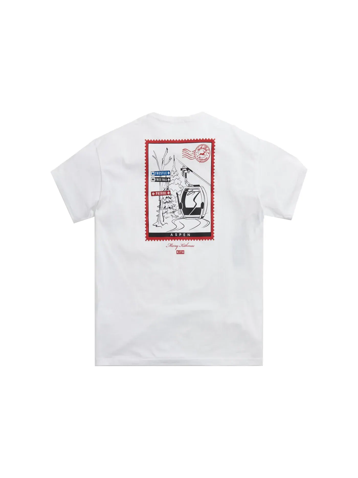 Мужская футболка с принтом Kith Aspen Express Tee — изображение 2 из 2, белый