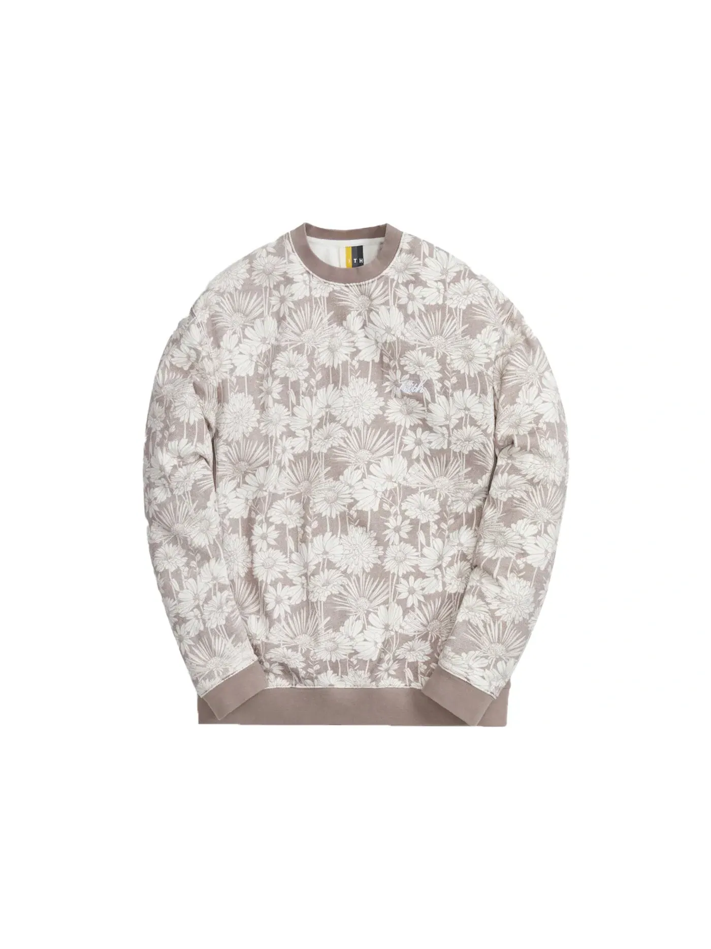 Мужской свитшот с принтом Kith Aster Floral Vintage Crewneck Dusty Mauve — изображение 1 из 2, розовый