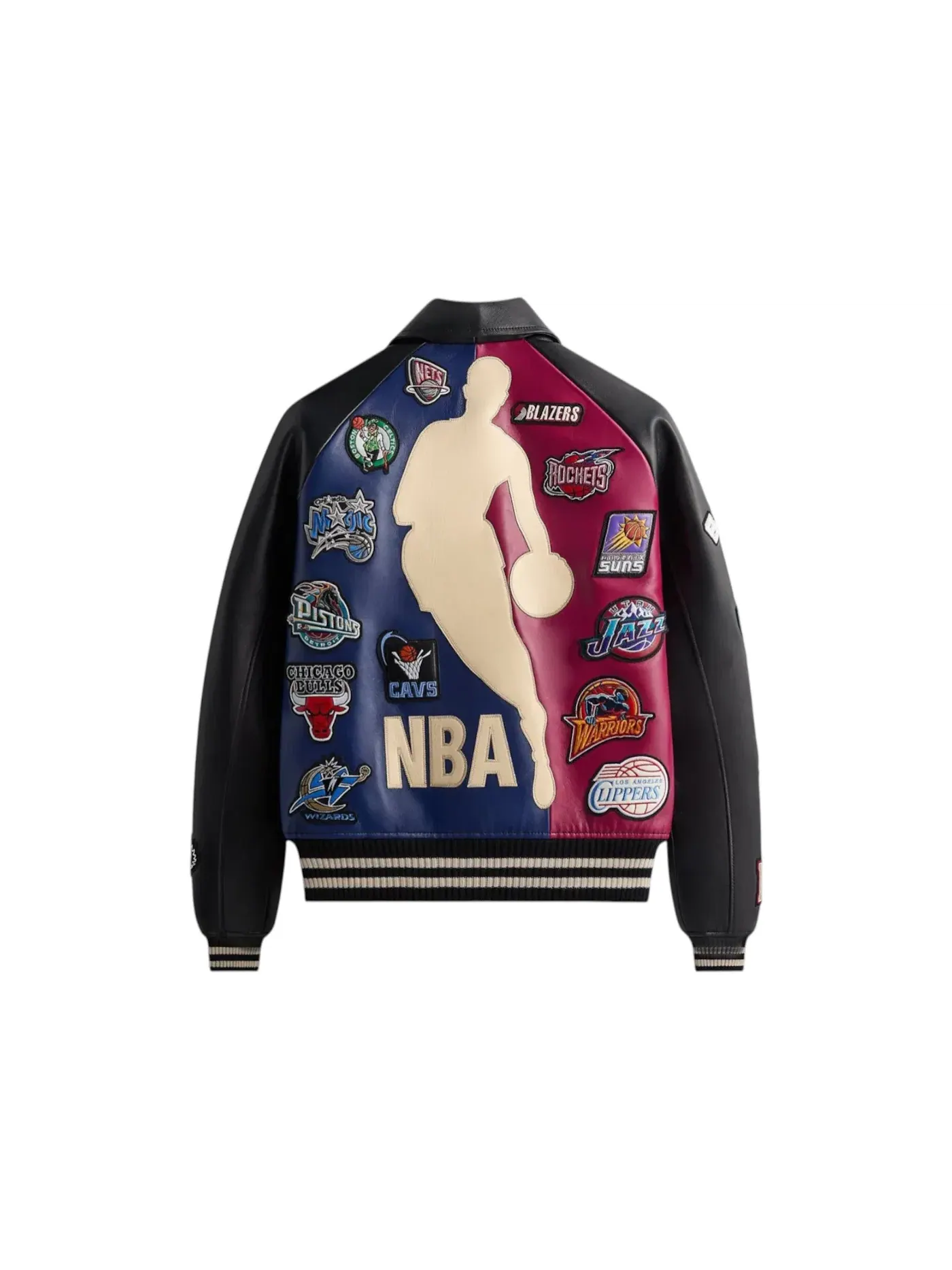 Мужская куртка-бомбер с принтом AVIREX NBA All Star Kith — изображение 2 из 2, черный/мульти