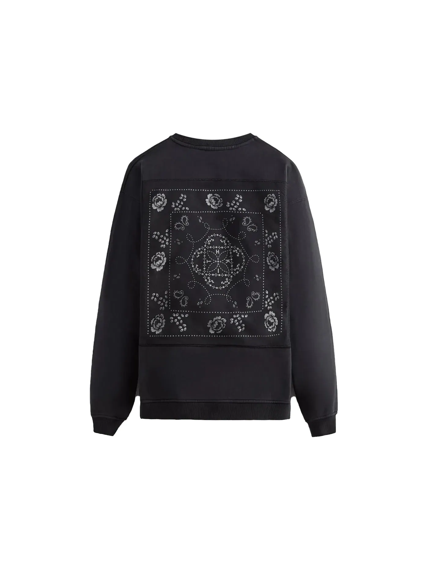 Мужской свитшот с принтом Kith Crewneck — изображение 2 из 2, черный