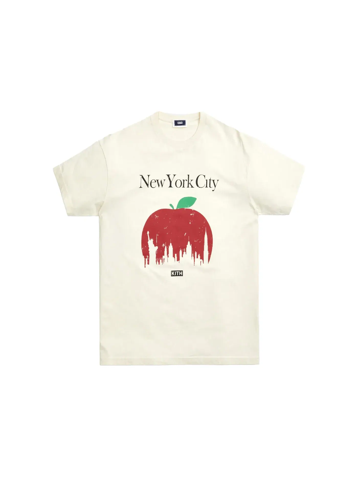 Мужская футболка Kith Big Apple Vintage Tee Waffle, Waffle — изображение 1 из 1