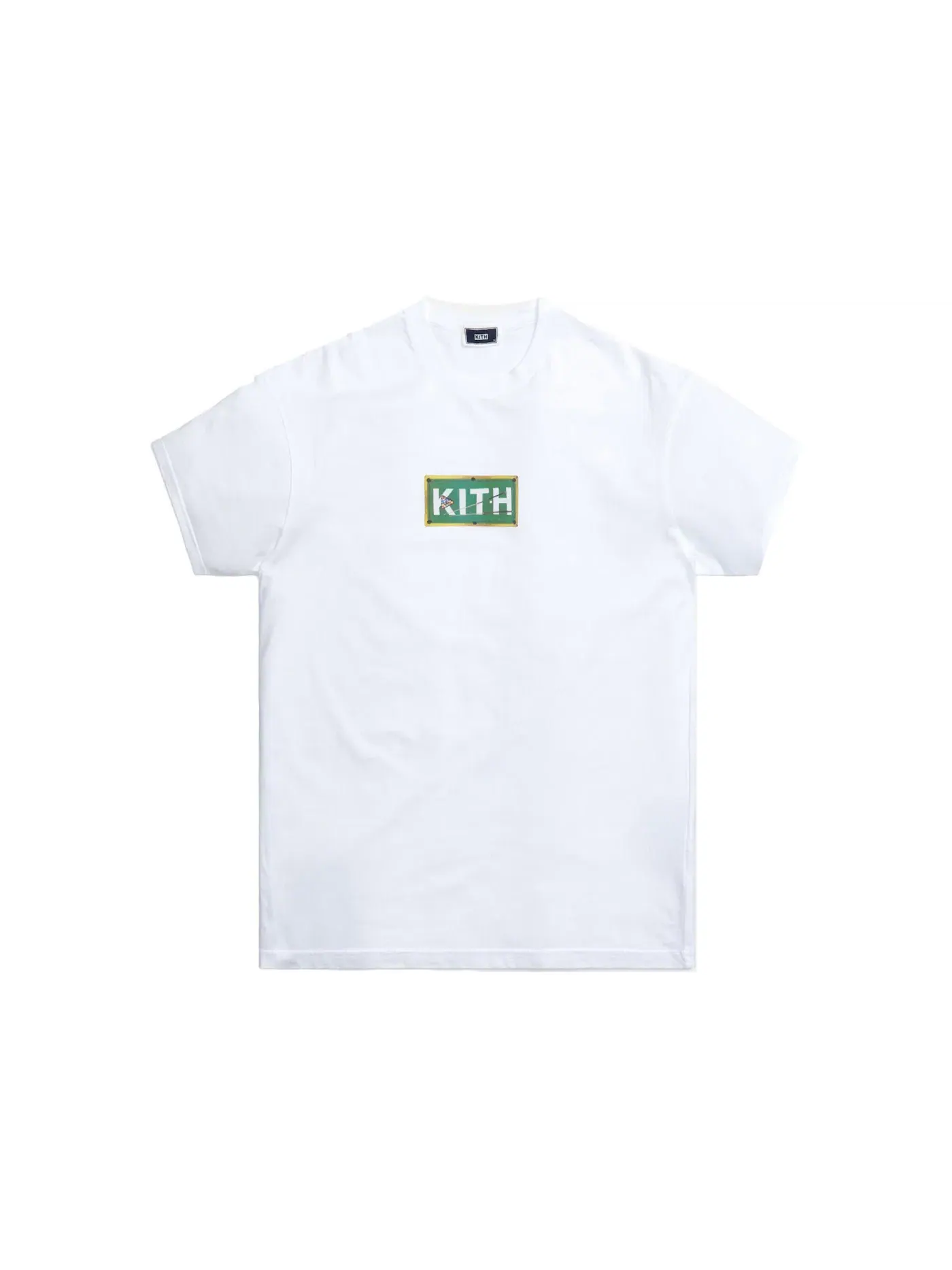 Мужская футболка с принтом Kith Billiards Classic Logo Tee — изображение 1 из 1, белый