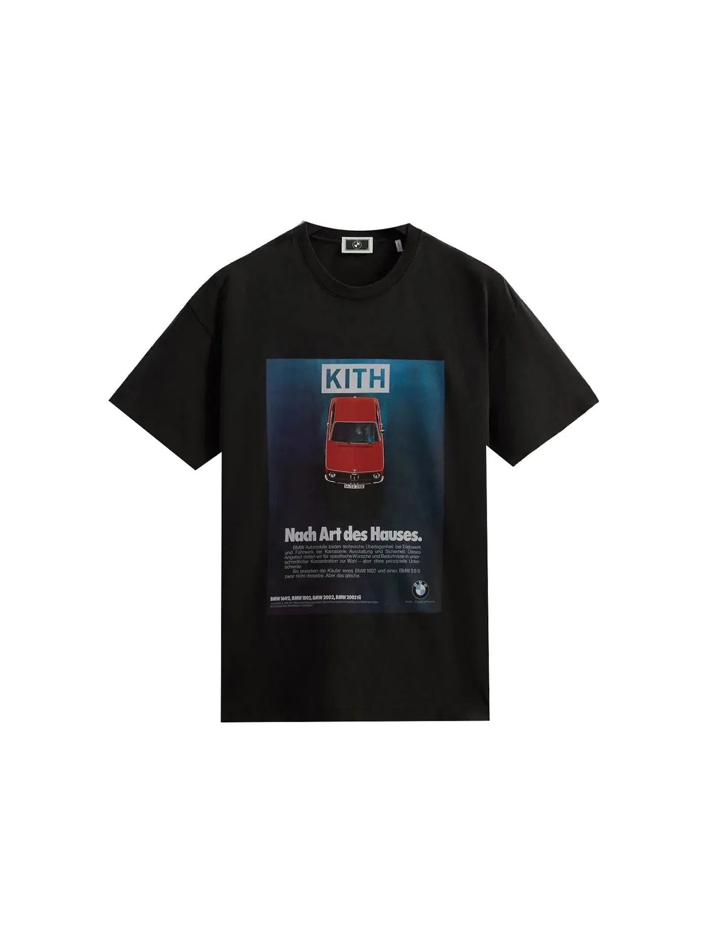 Мужская футболка с принтом BMW 1602 Vintage Tee Kith — изображение 1 из 1, черный
