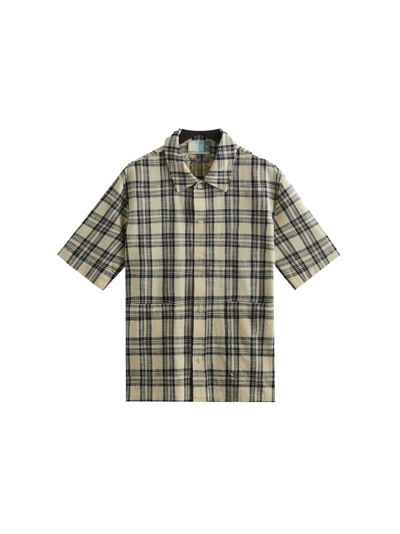 Мужская рубашка с клетчатым принтом Overshirt Kith — изображение 1 из 1, ночной