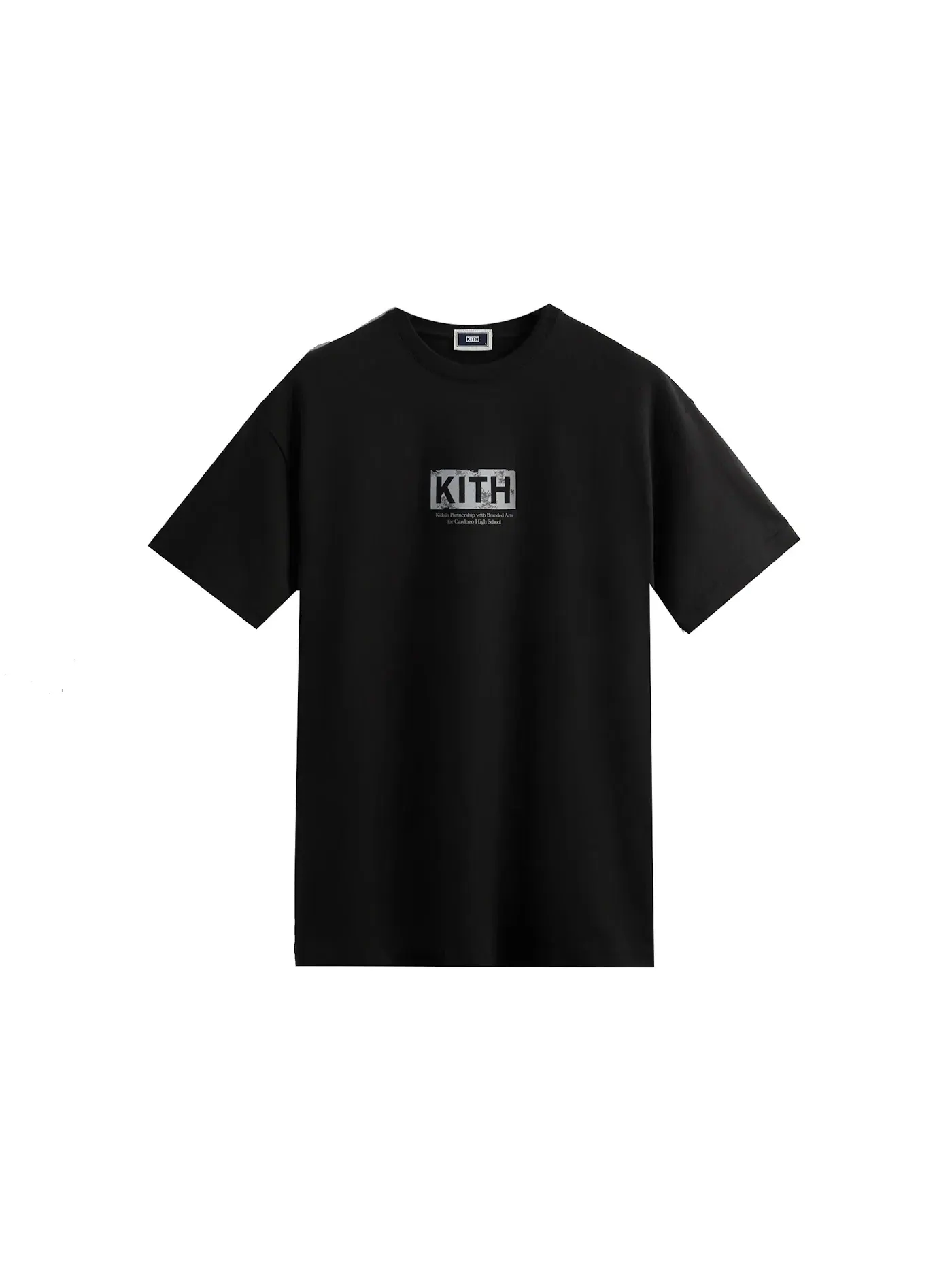 Мужская футболка с принтом Kith Branded Arts Eroded Logo Tee Kith — изображение 1 из 3, черный