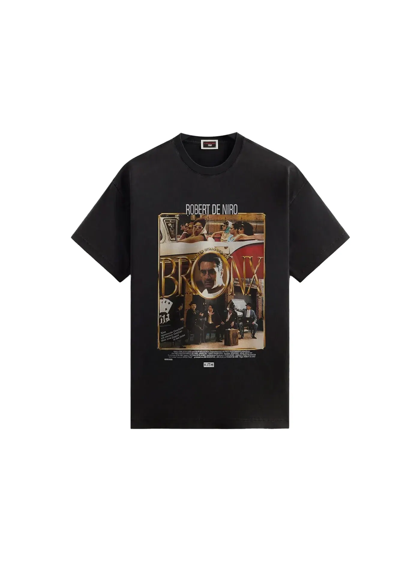 Мужская футболка с принтом Kith x A Bronx Tale German Poster Vintage Tee — изображение 1 из 2, черный