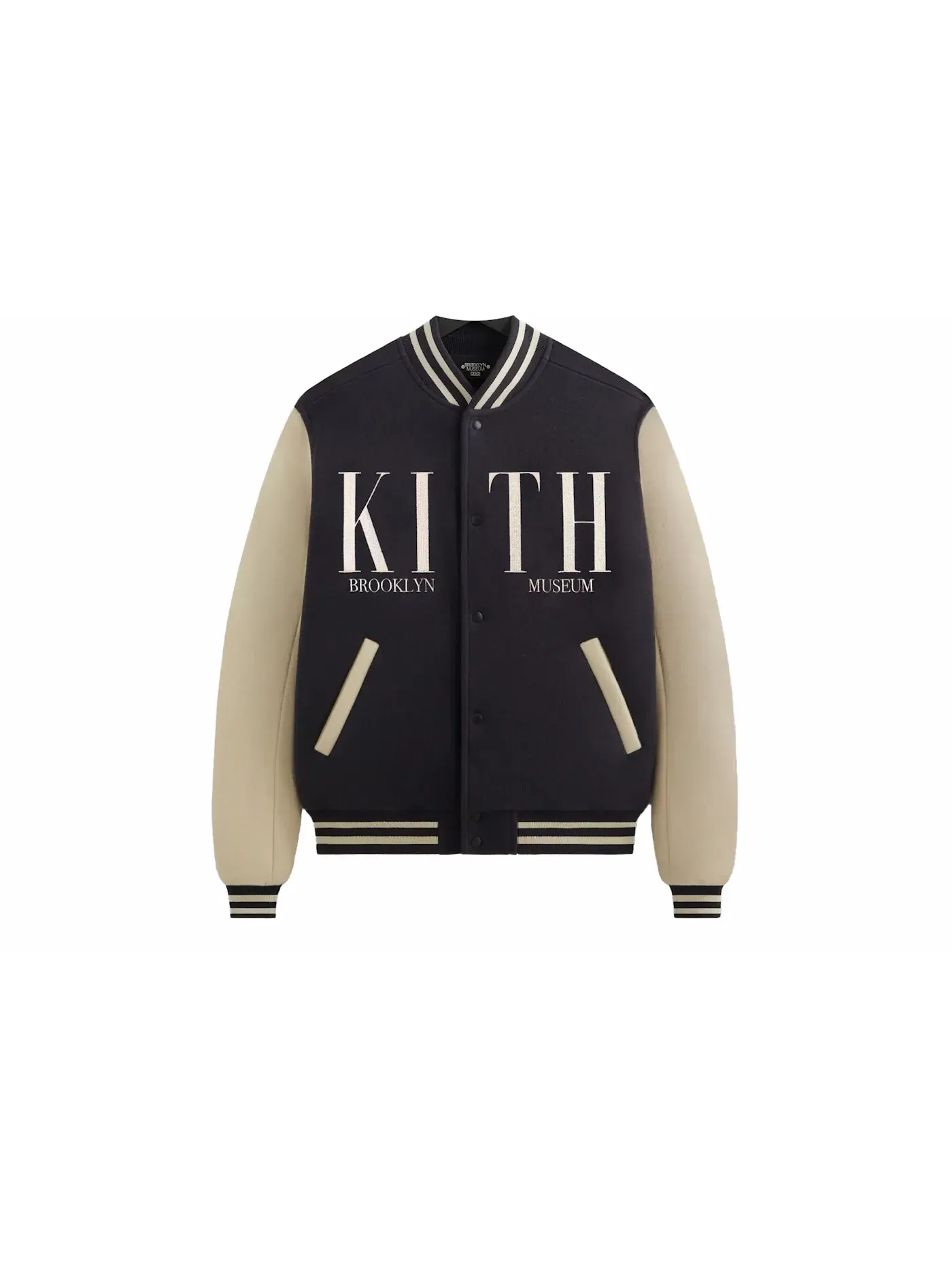 Мужская шерстяная бомбер Kith Brooklyn Museum Jacket Ink — изображение 1 из 2, чернила