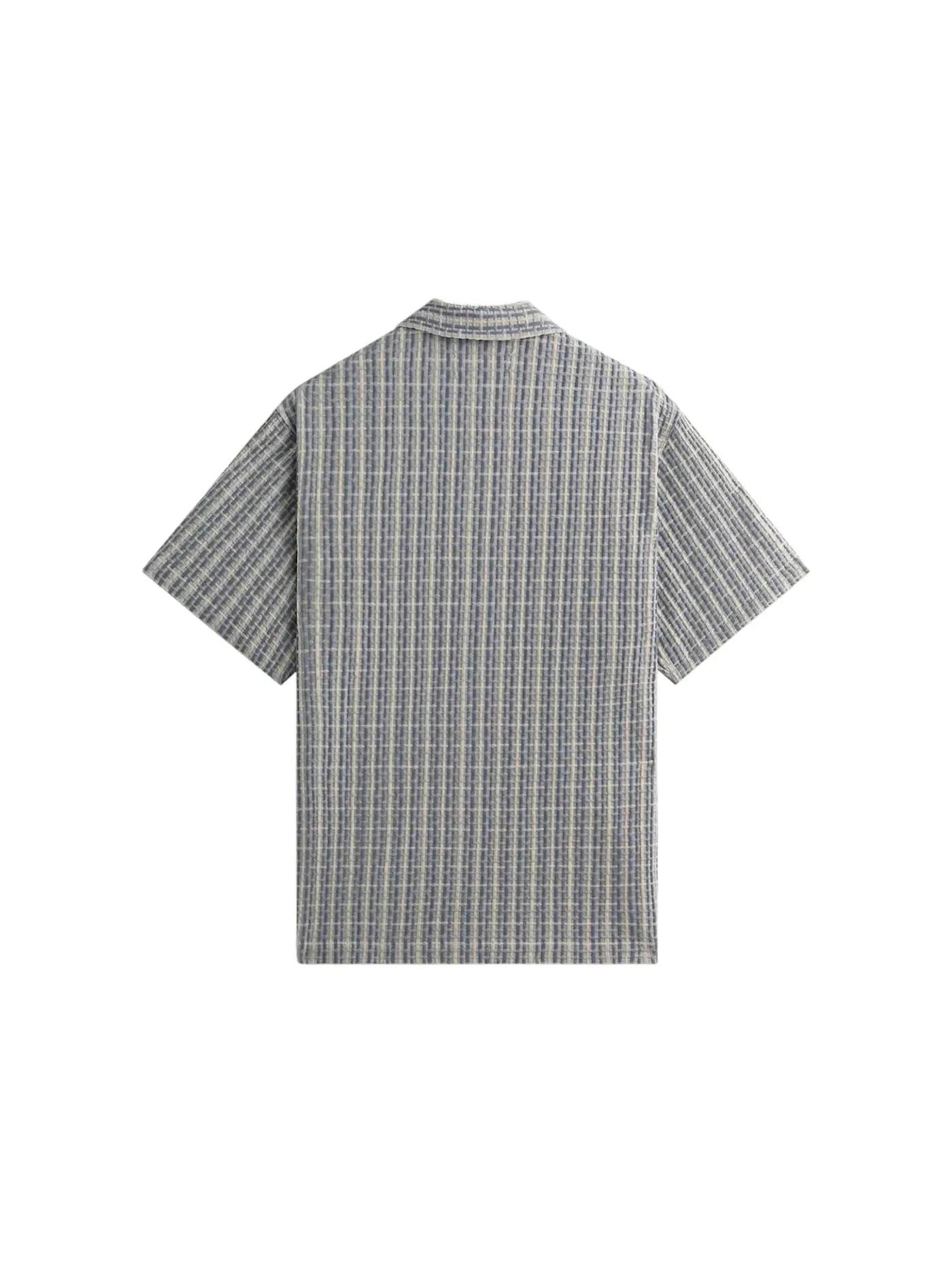 Мужская рубашка-овершорт с коротким рукавом, клетчатая Kith Overshirt — изображение 2 из 2, светлый индиго