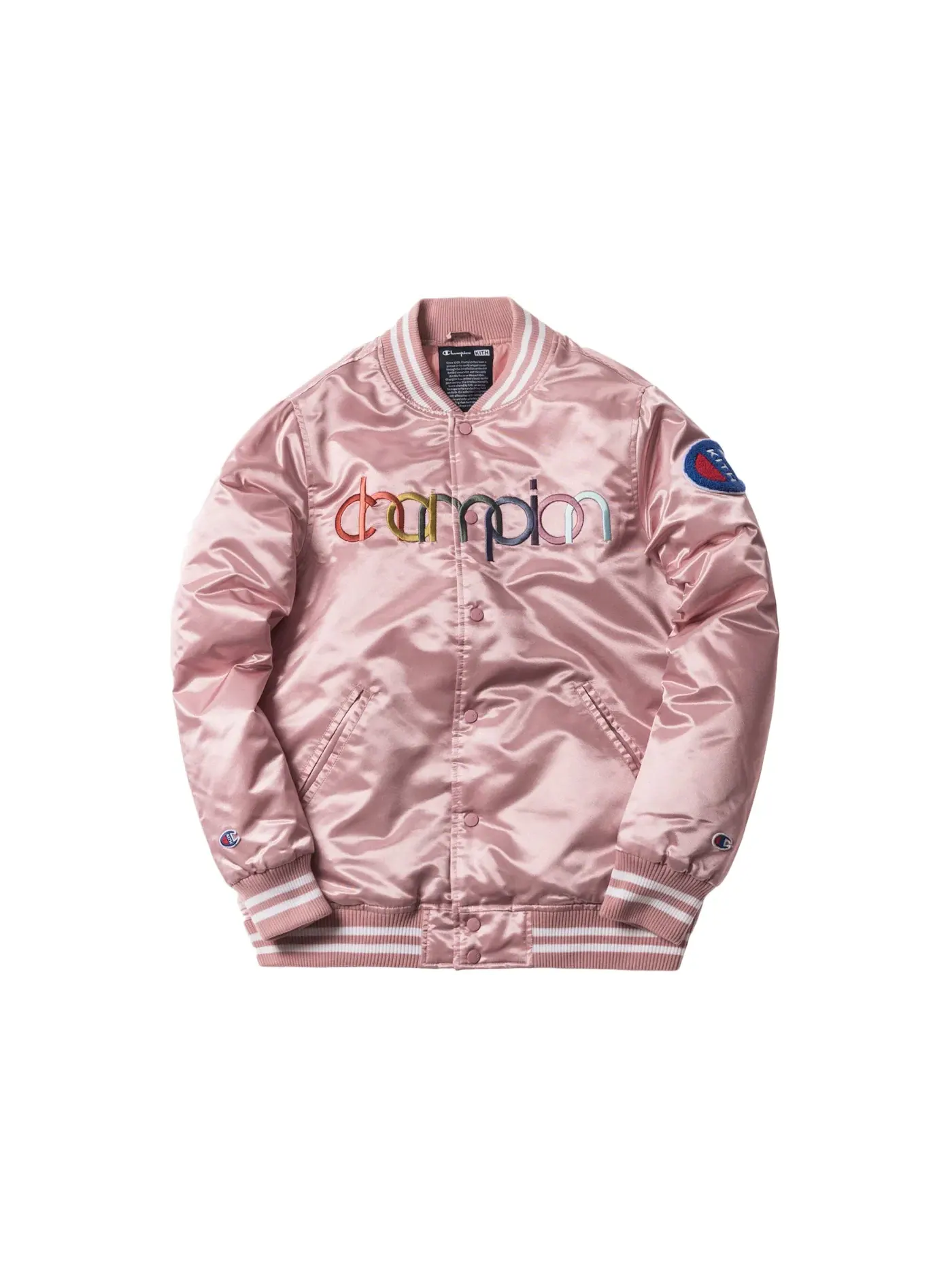 Унисекс-куртка бейсбольная с длинным рукавом Kith Pink — изображение 1 из 1