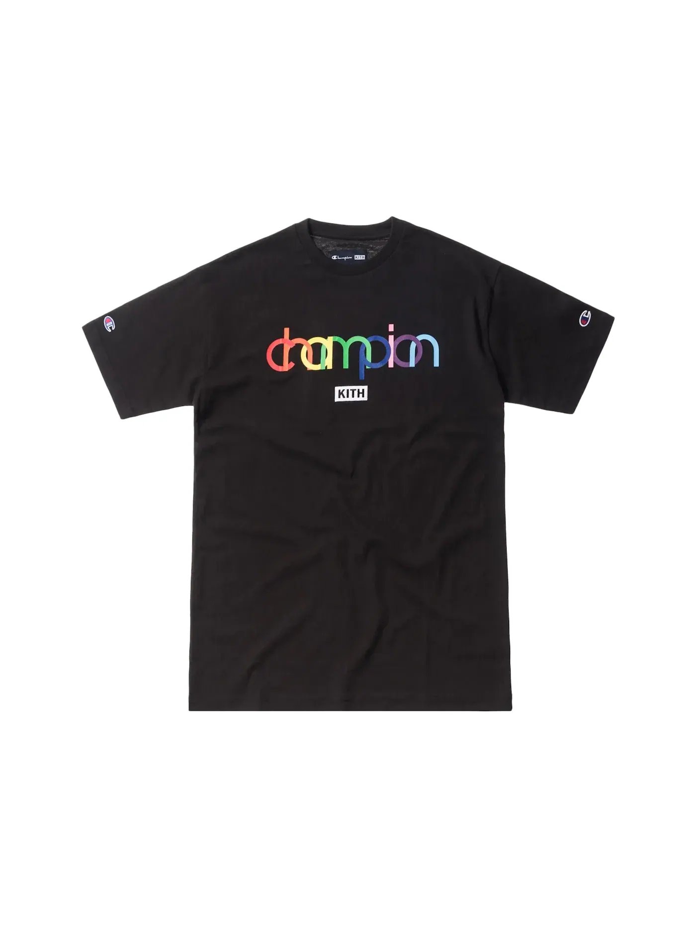 Футболка унисекс хлопковая Kith Champion Double Logo Tee — изображение 1 из 1, черный
