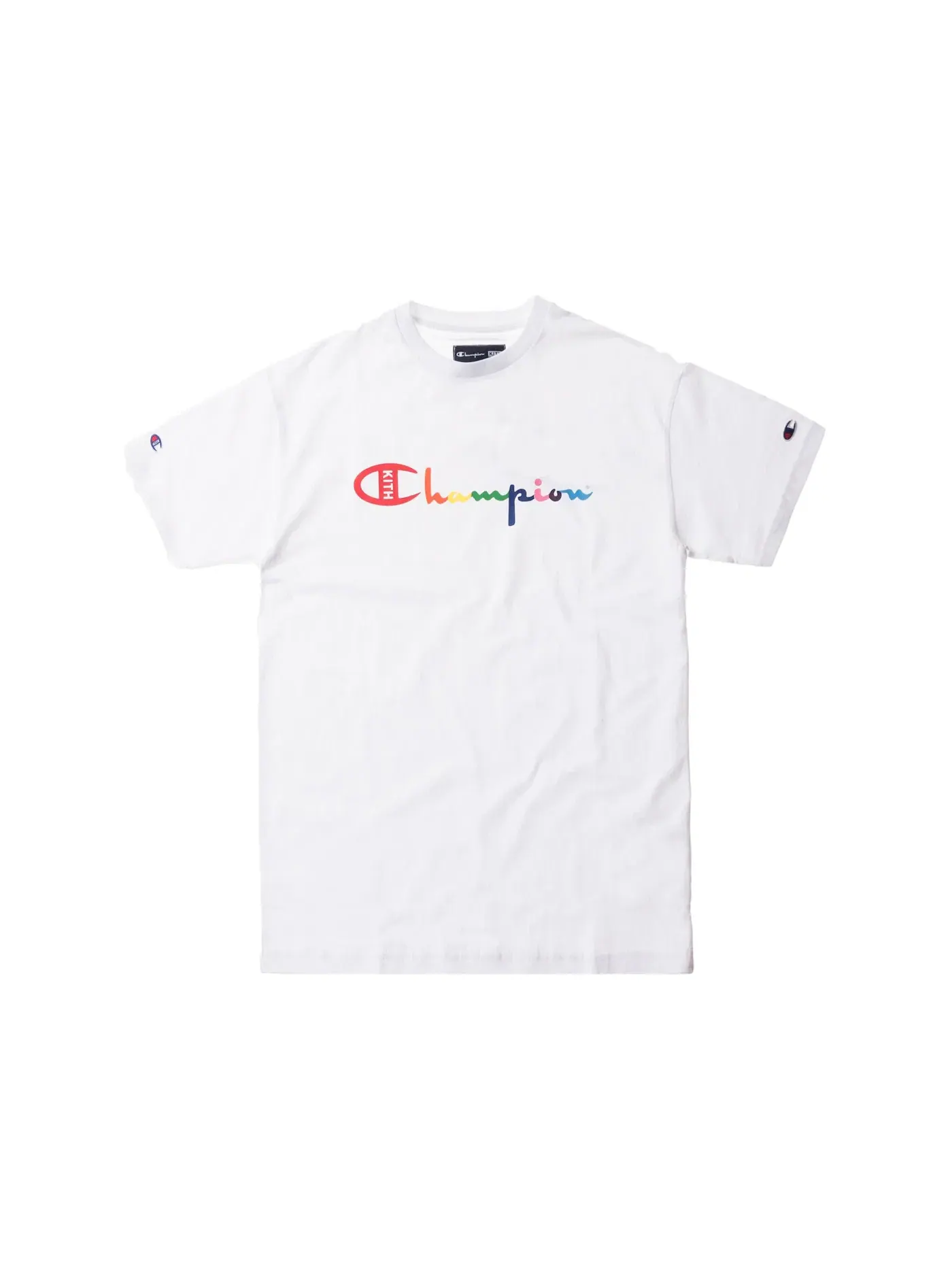 Футболка с принтом Kith Champion Script Logo Tee — изображение 1 из 1, белый