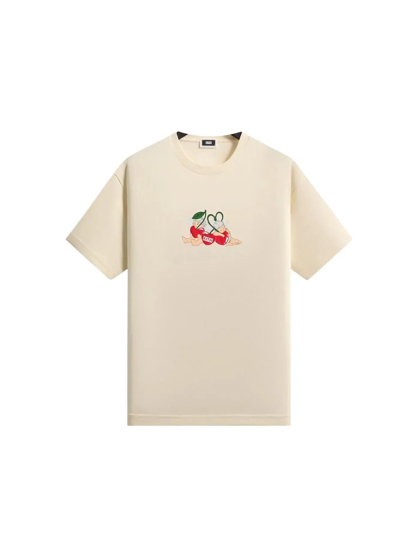 Мужская футболка с принтом Kith Cherry Bunch Tee, Sandrift — изображение 1 из 2