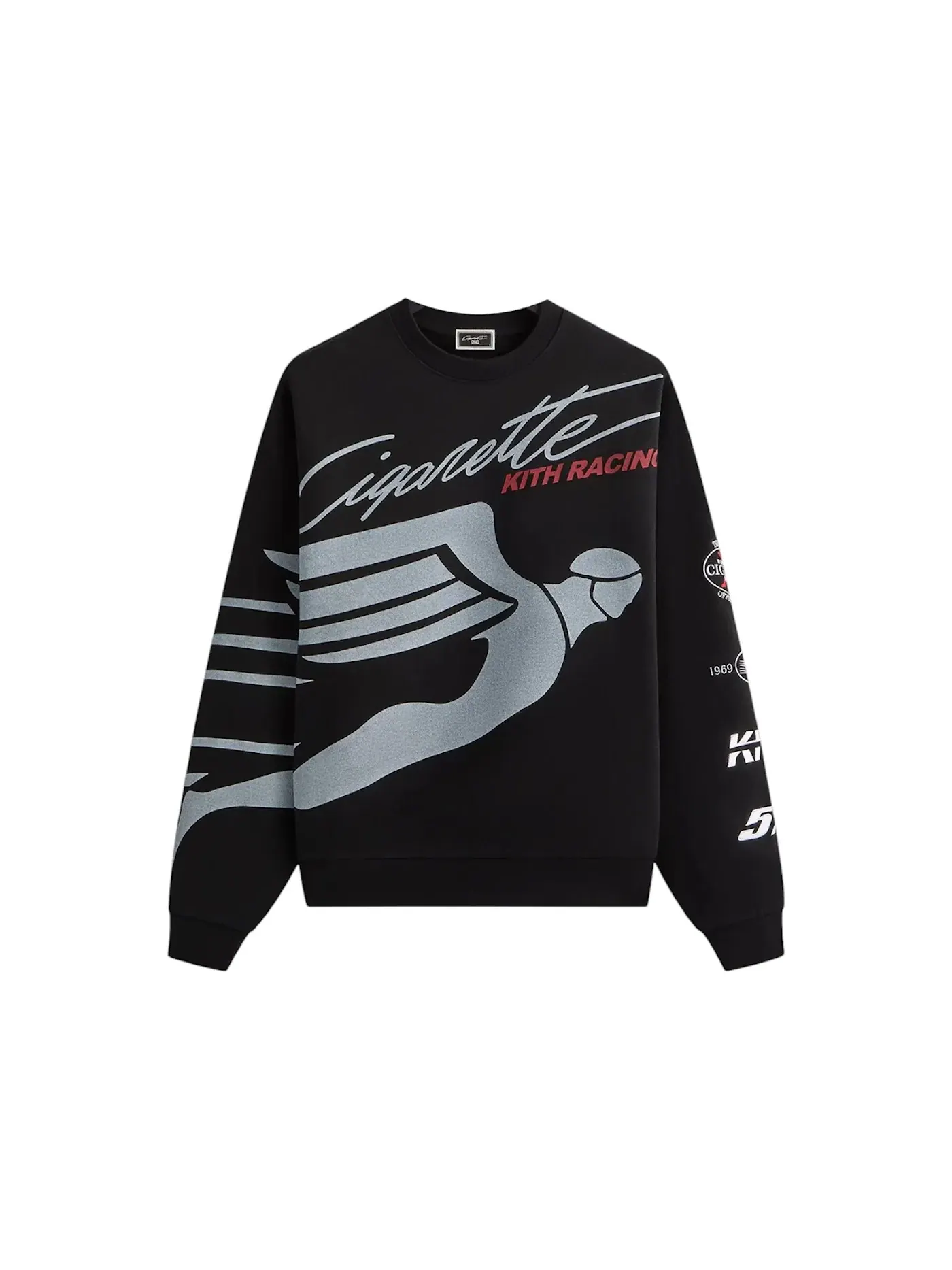 Мужской свитшот с круглым вырезом Kith Cigarette Racing 515 Nelson Crewneck — изображение 1 из 2, черный