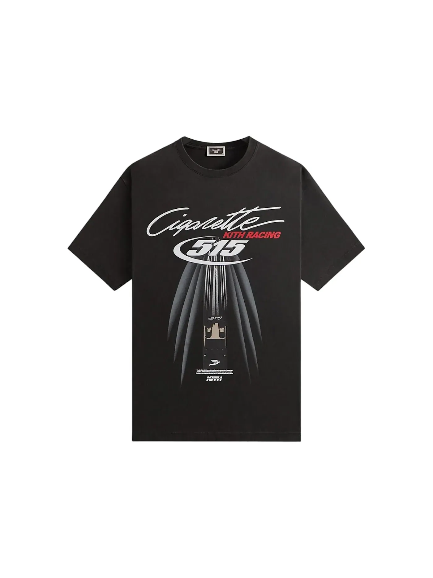 Мужская футболка с принтом Kith Cigarette Racing 515 Vintage Tee — изображение 1 из 2, черный