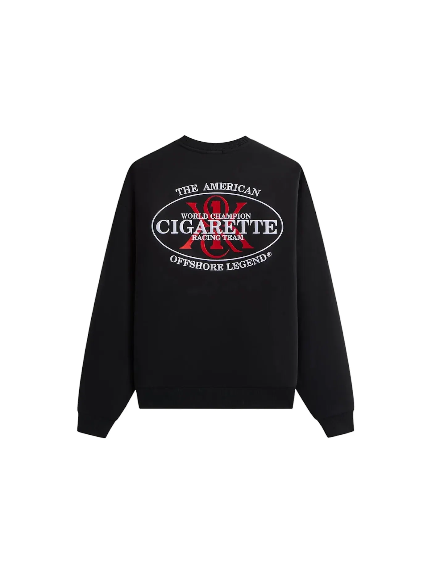 Мужской свитшот с принтом Kith Cigarette Racing Legend Nelson Crewneck — изображение 2 из 2, черный