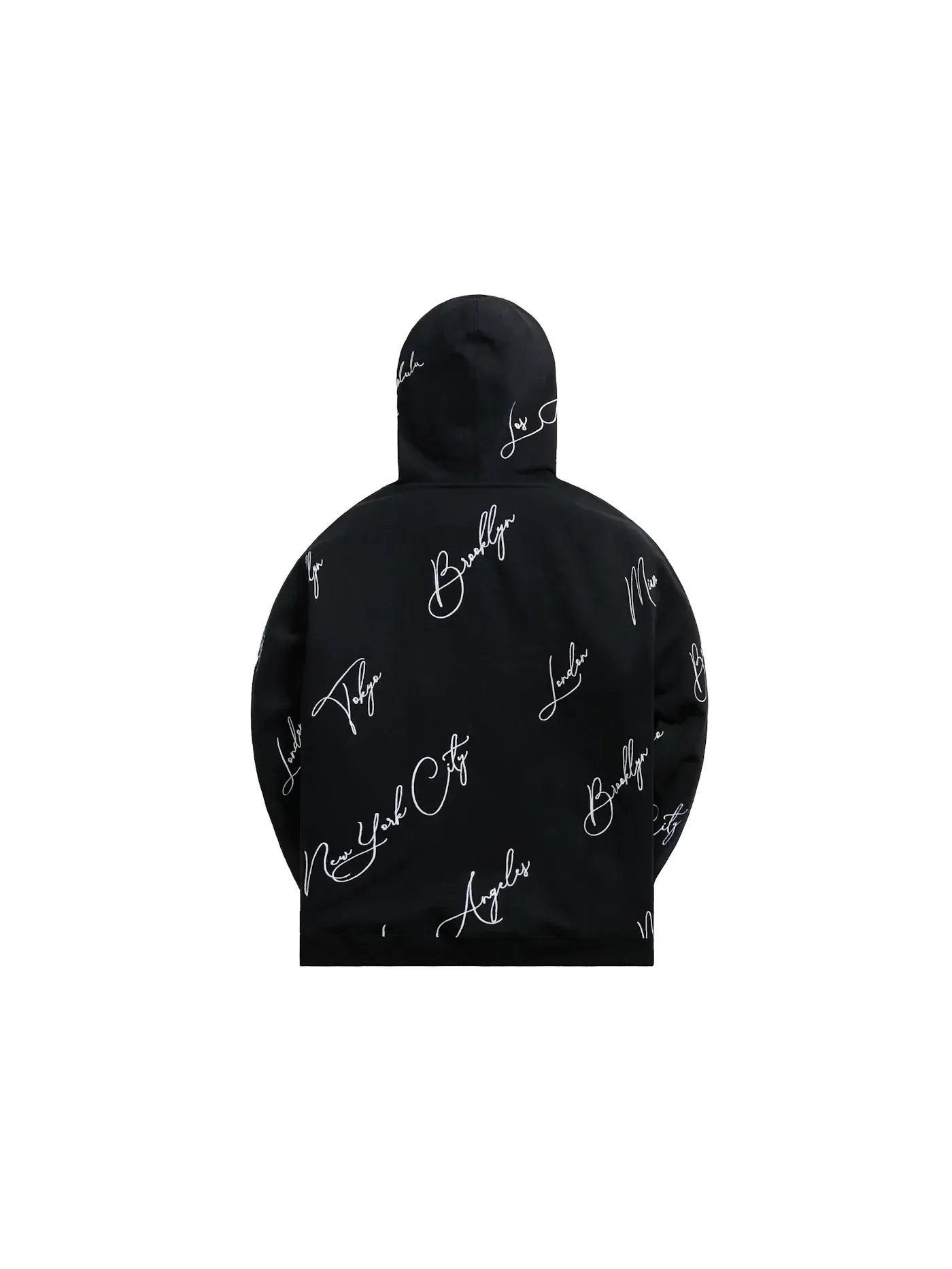 Мужская худи с принтом City Script Kith — изображение 2 из 2, черный