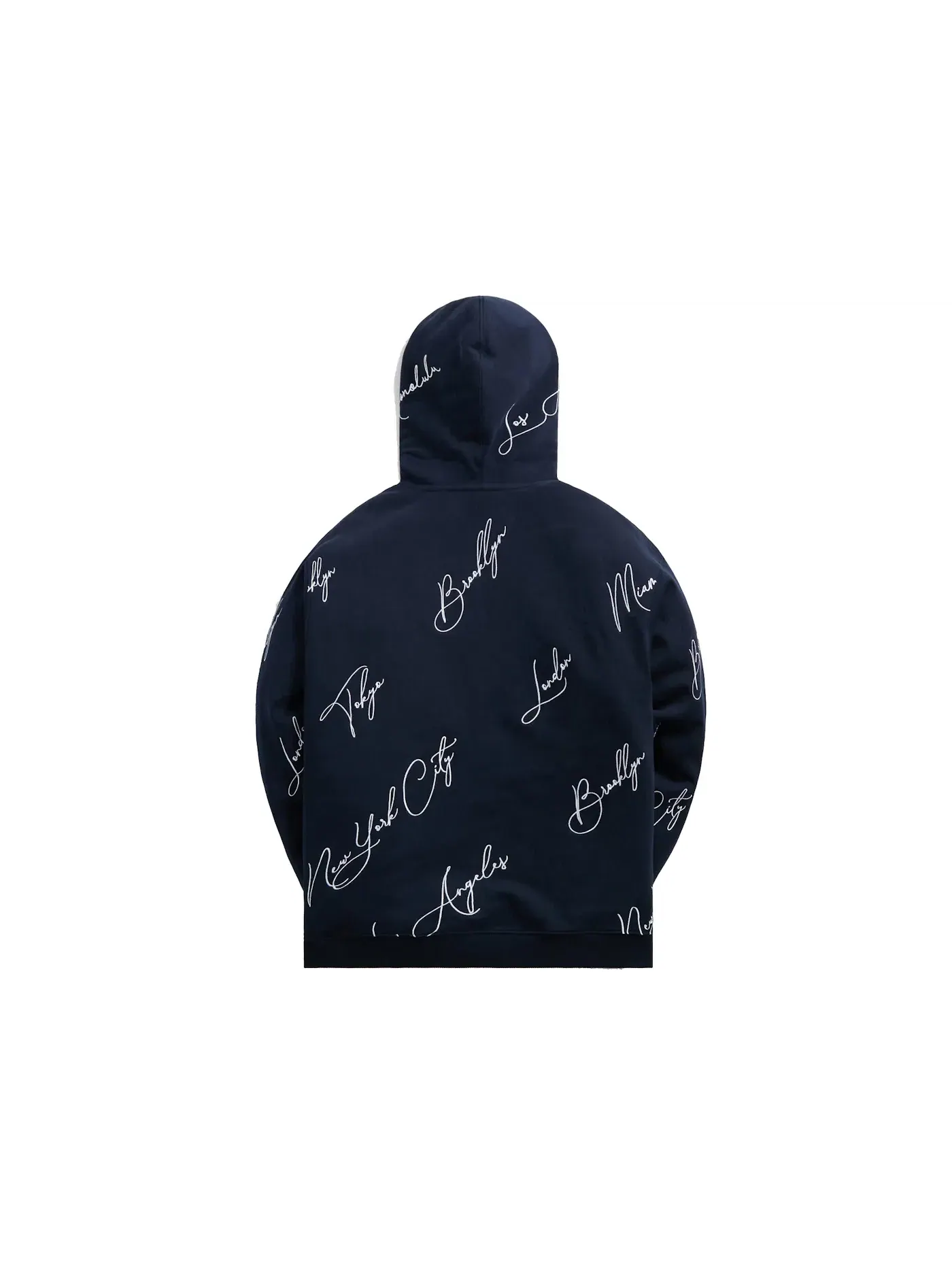 Мужской худи с принтом Kith City Script Hoodie Nocturnal — изображение 2 из 2, ночной