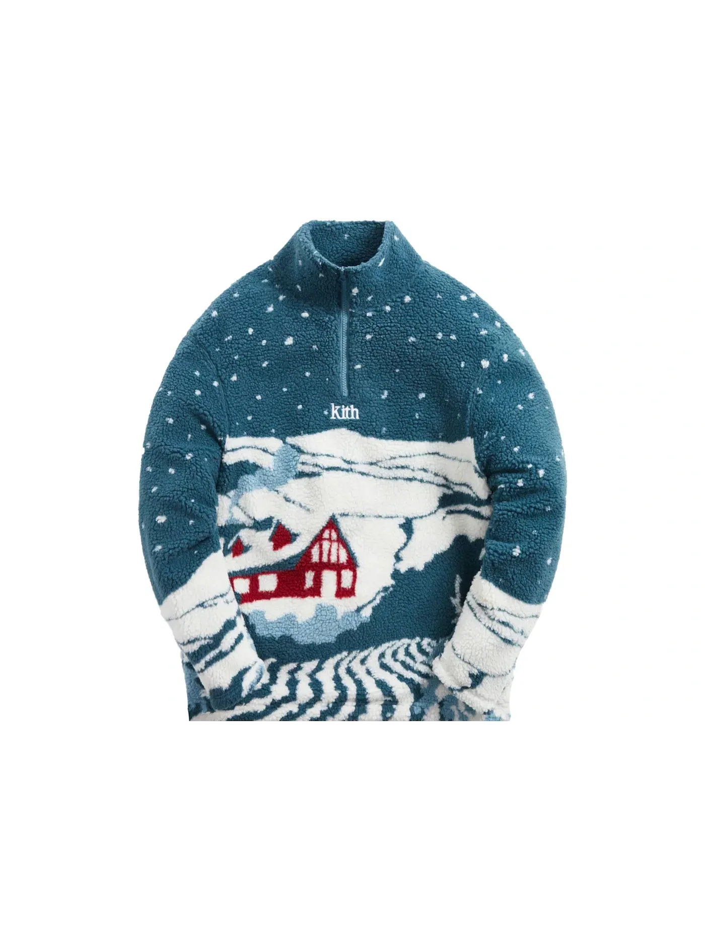 Мужская куртка с начесом на молнии Kith Quarter Zip, Anchor — изображение 1 из 2