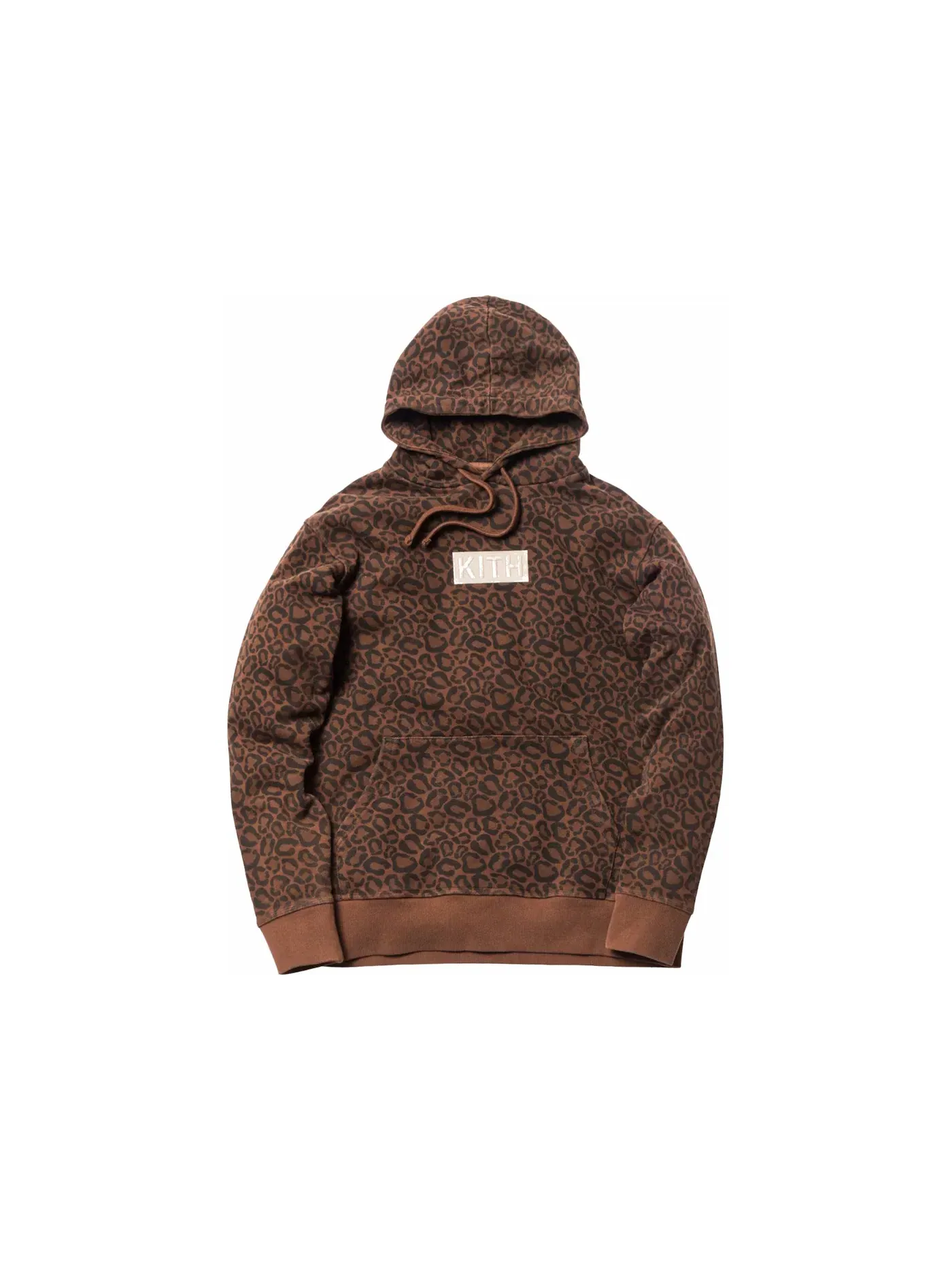 Мужская худи с принтом Kith Classic Logo Hoodie Cheetah Kith — изображение 1 из 1, бежевый