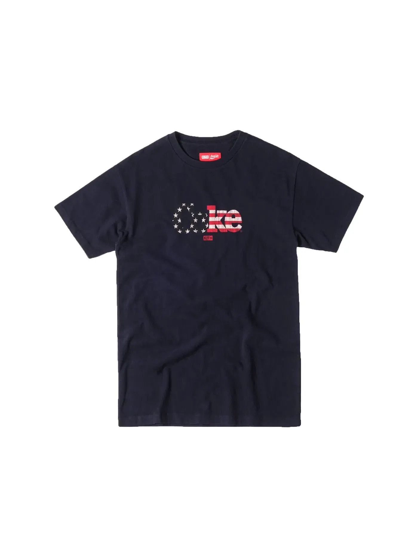 Мужская футболка с принтом Kith Coca Cola All American Vintage Tee — изображение 1 из 1, темно-синий