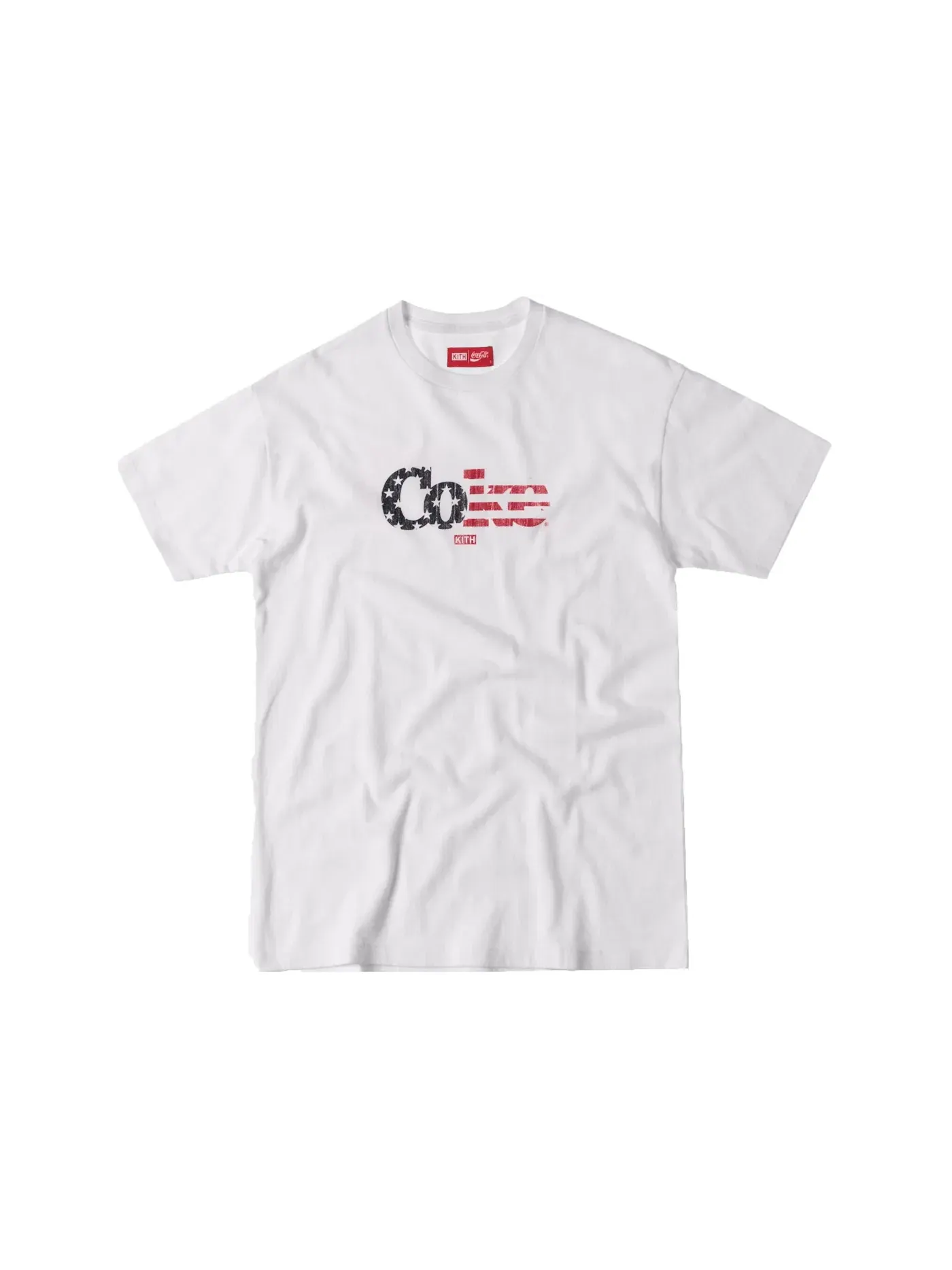 Мужская футболка с принтом Kith Coca Cola All American Vintage Tee — изображение 1 из 1, белый
