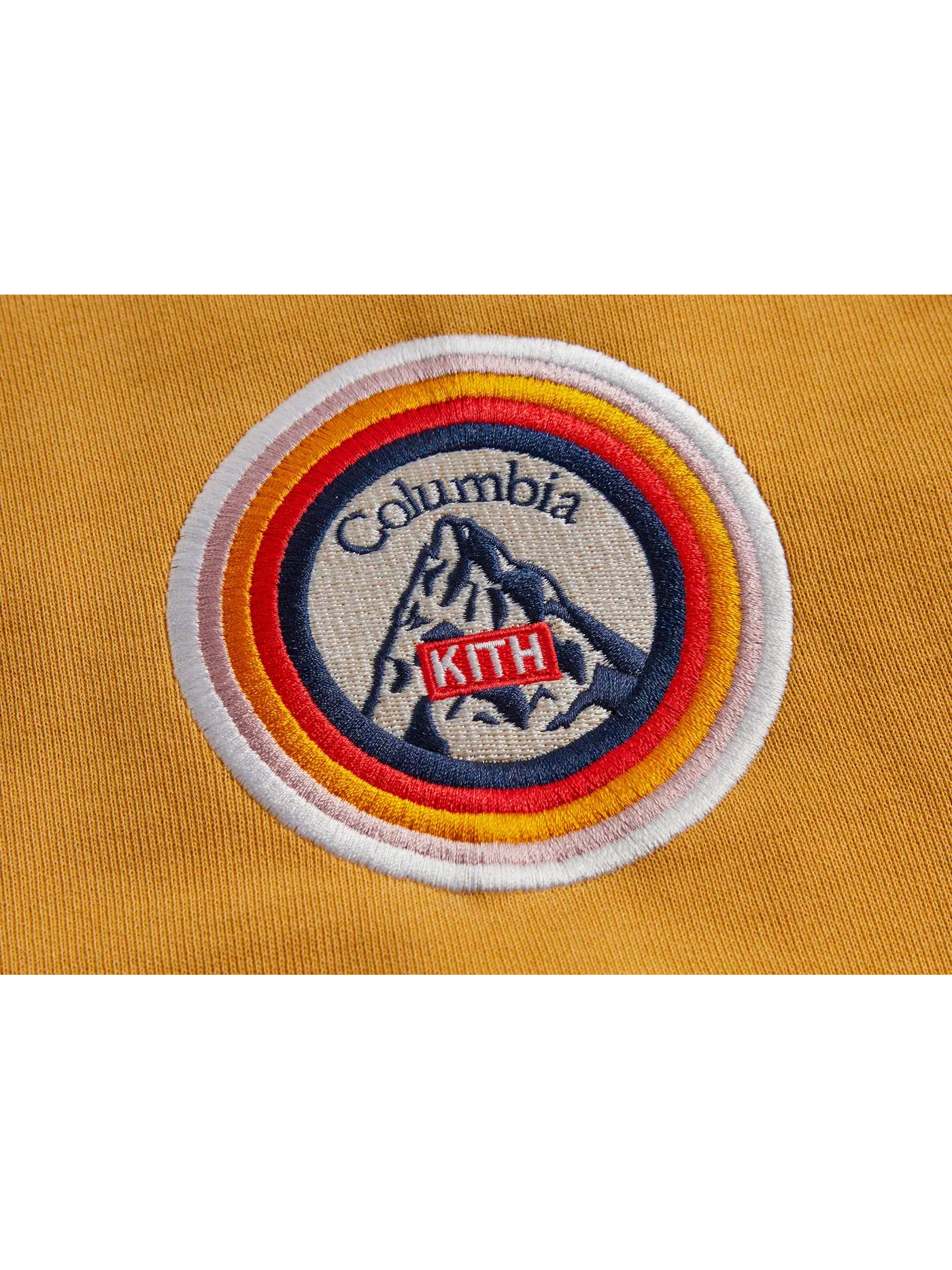 Мужской худи с принтом Columbia EEA Mountain Williams III Kith — изображение 3 из 3, яркий золотистый