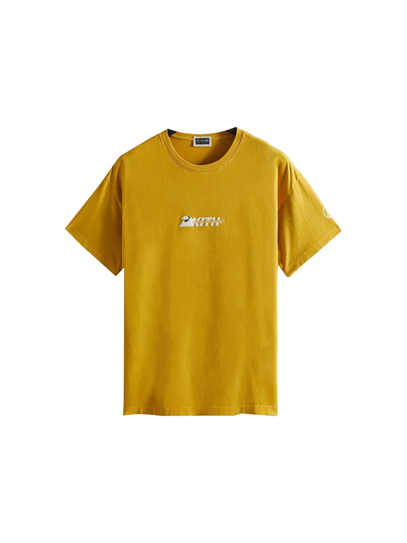 Мужская футболка с принтом Tee Kith — изображение 1 из 2, яркий золотистый