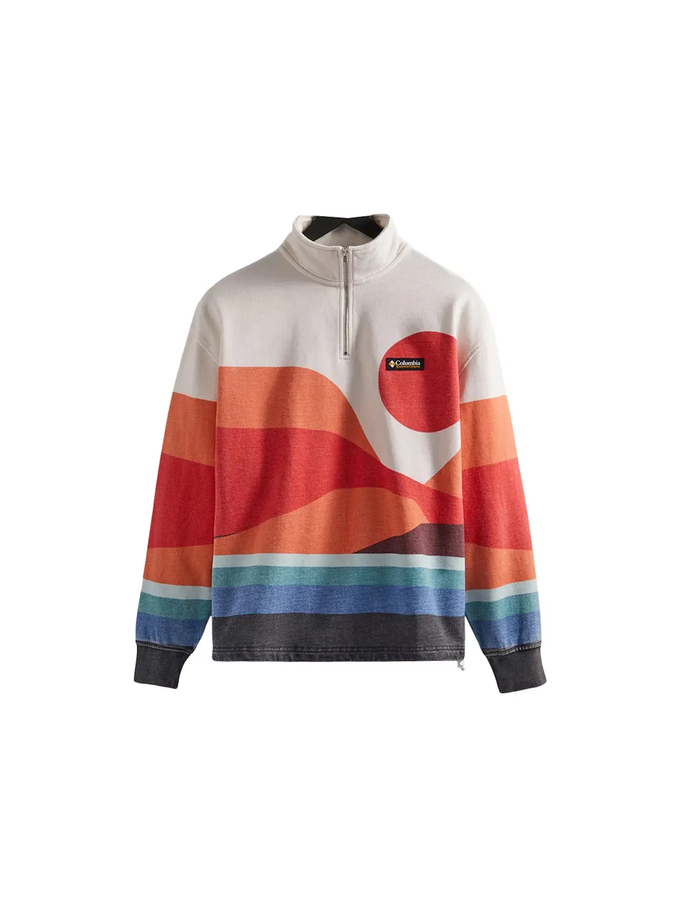 Мужская куртка с молнией на четверть Quarter Zip Kith — изображение 1 из 2, красный