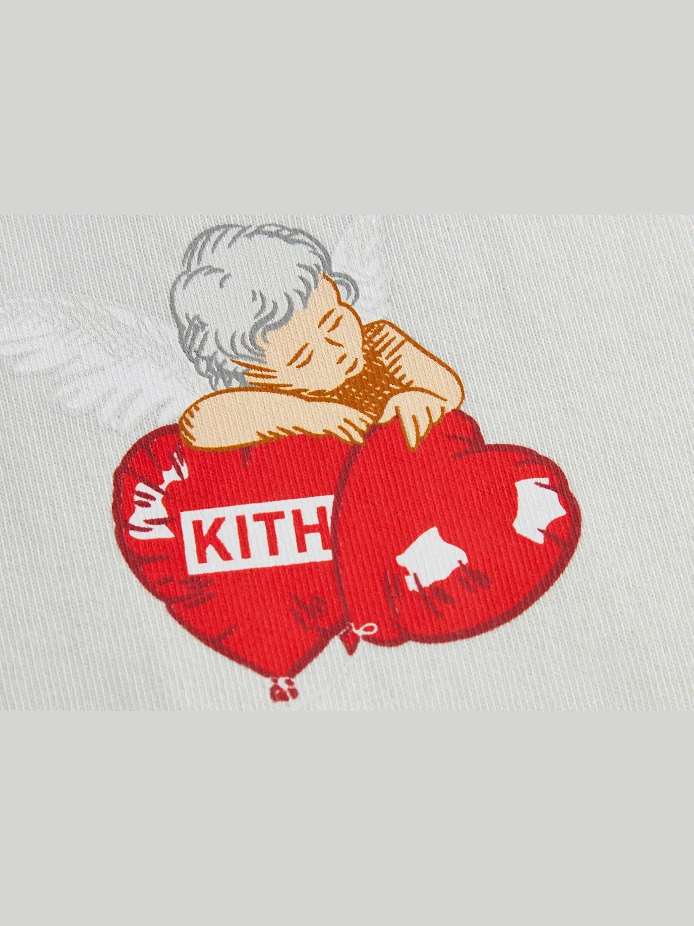 Мужская футболка с принтом Kith Tee — изображение 2 из 2, мел