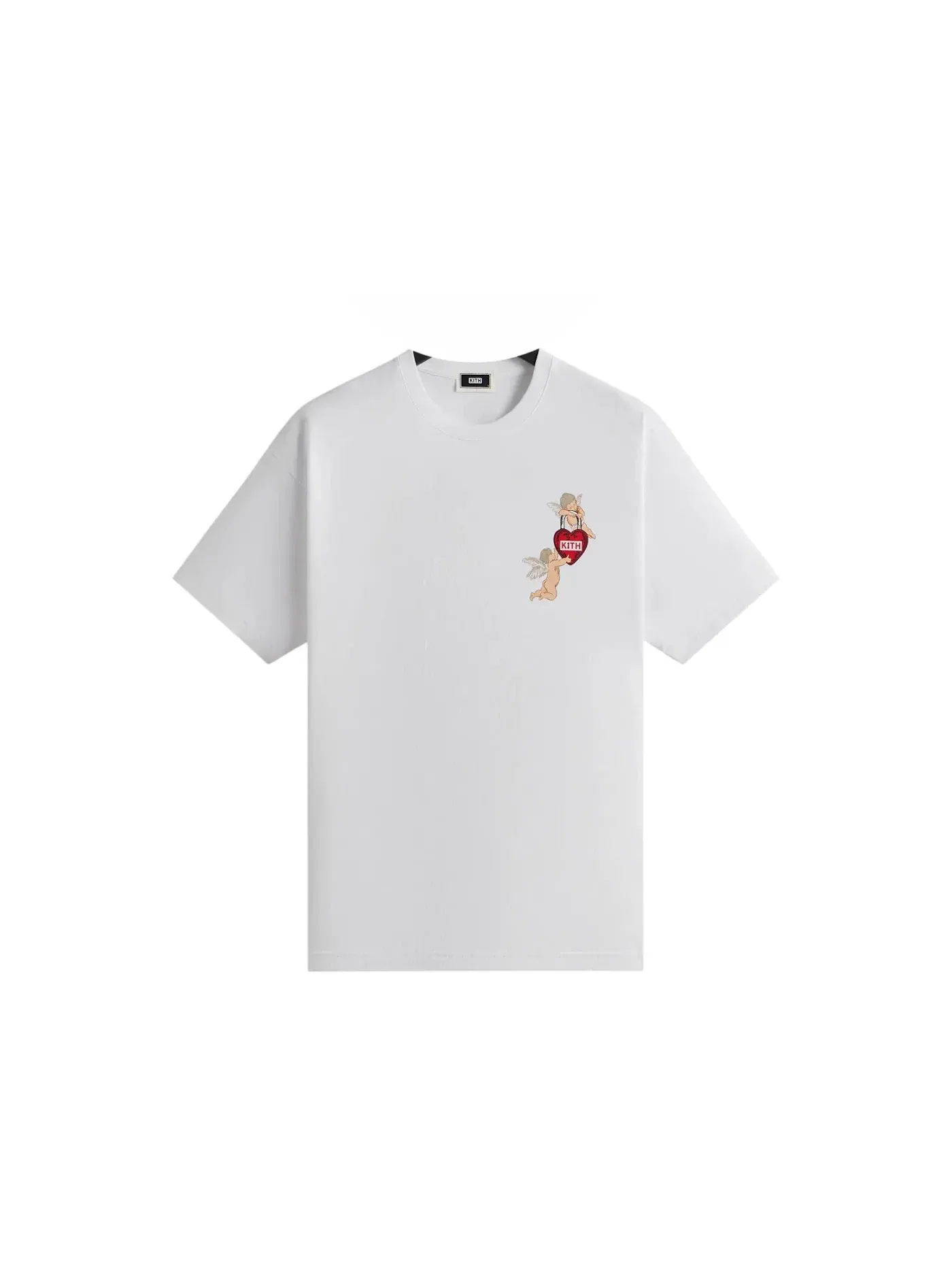 Мужская футболка с принтом Kith Cupid Love Lock Tee — изображение 1 из 2, белый