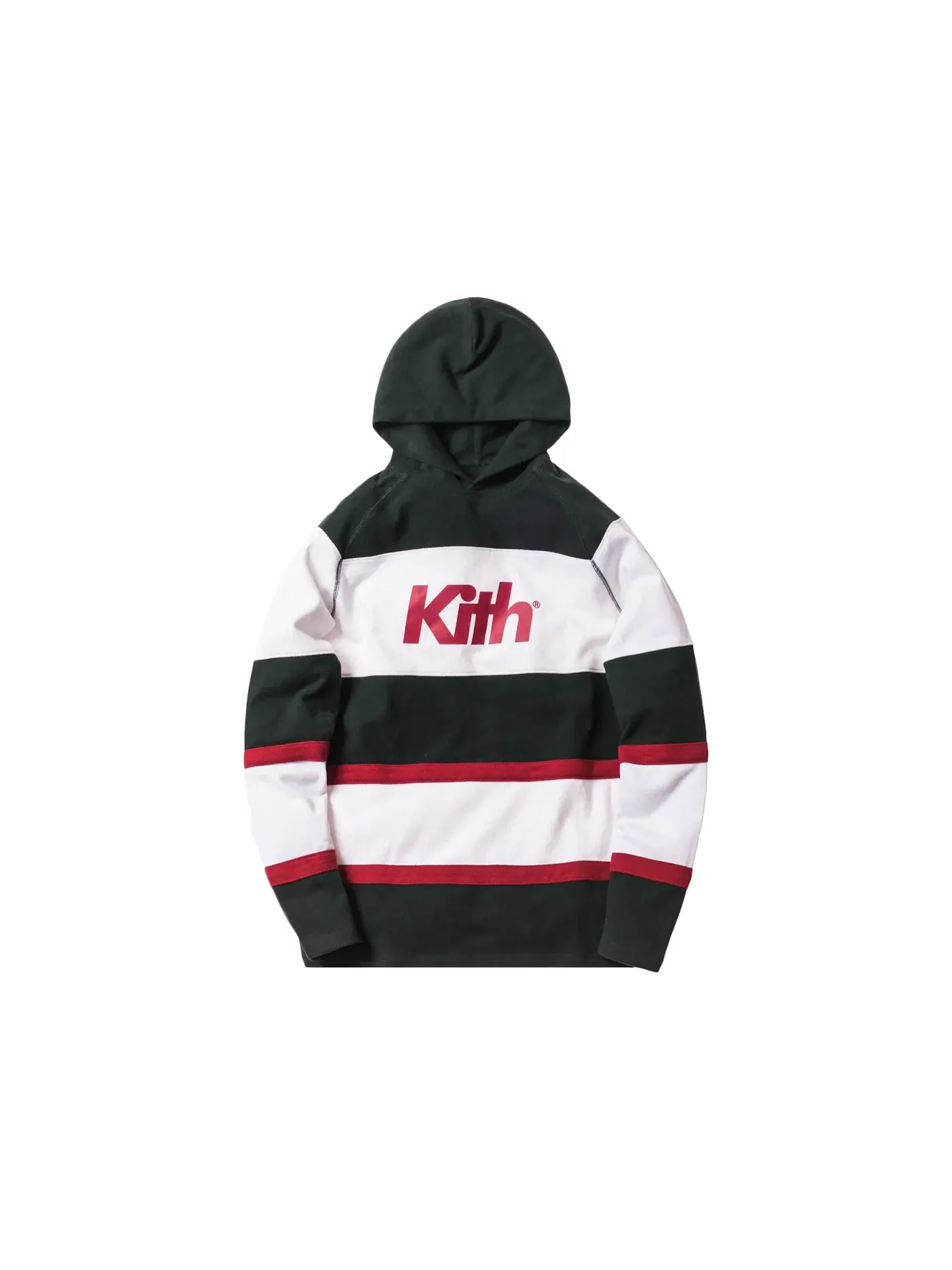 Мужское худи с панельным дизайном Kith Delk Paneled Hoodie — изображение 1 из 1, зеленый