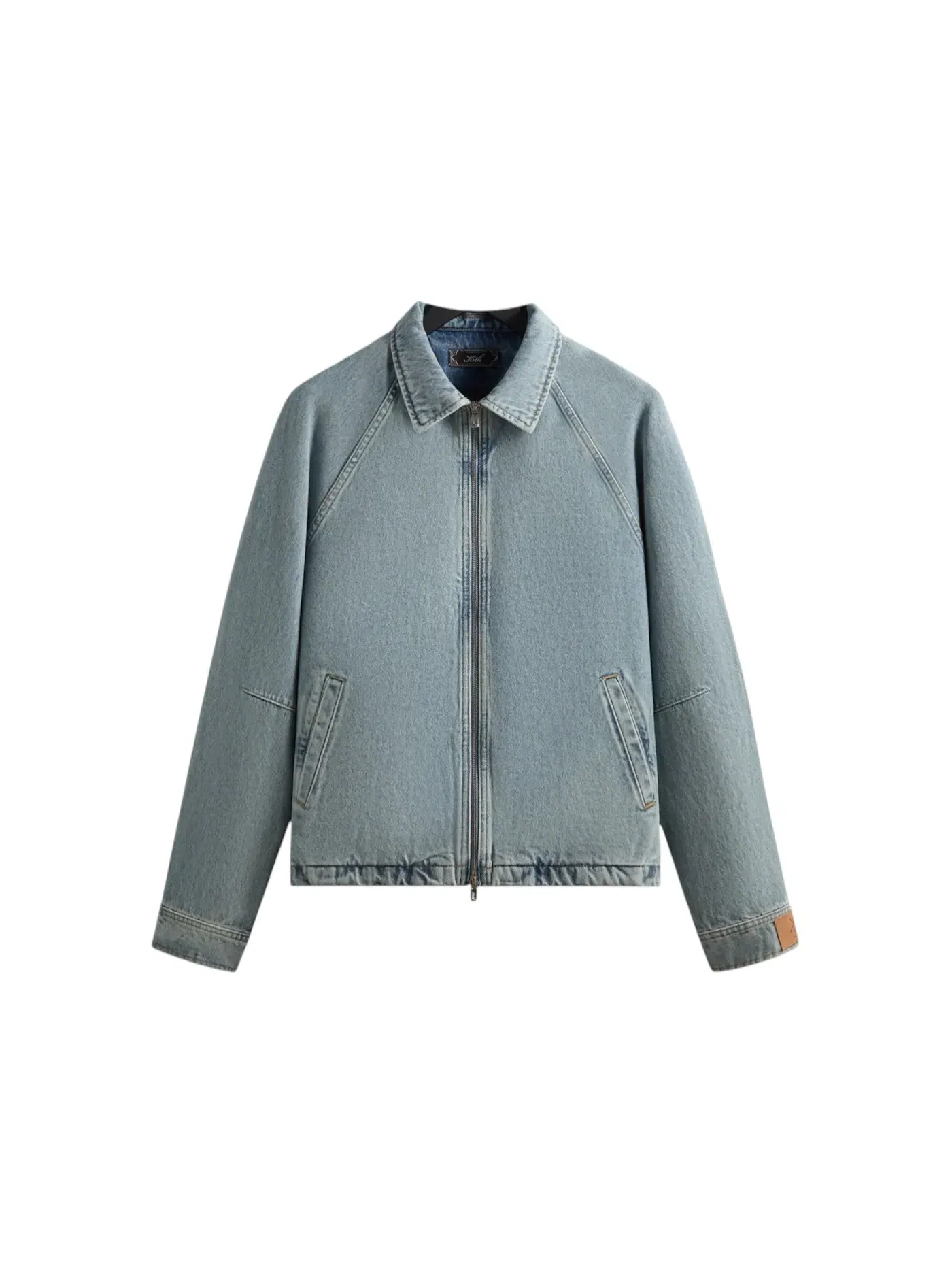 Мужская джинсовая куртка-блузон с длинным рукавом Kith Denim Efron Blouson Jacket — изображение 1 из 2, светлый индиго