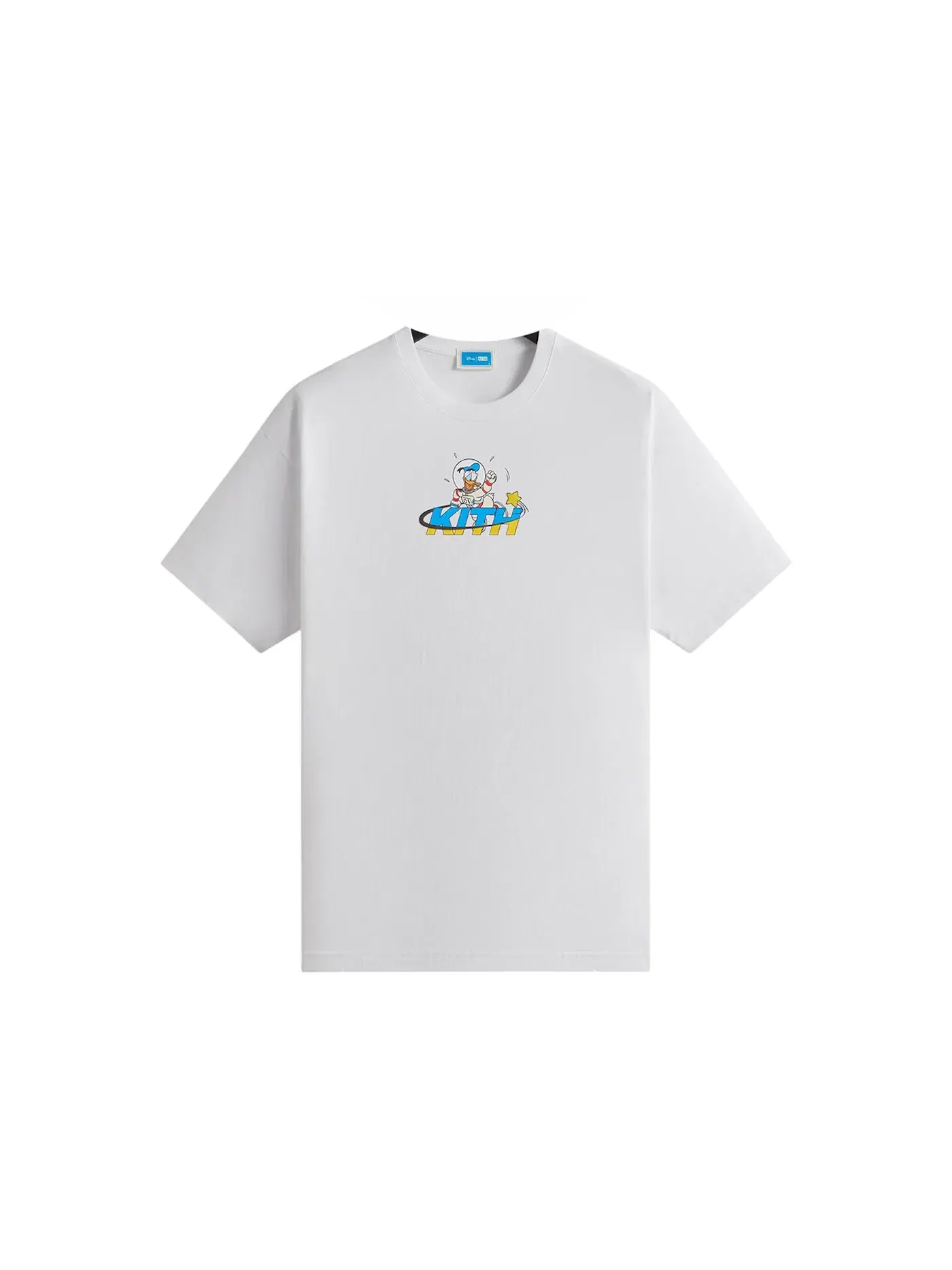 Мужская футболка с принтом Donald Duck Astronaut Vintage Kith — изображение 1 из 2, белый