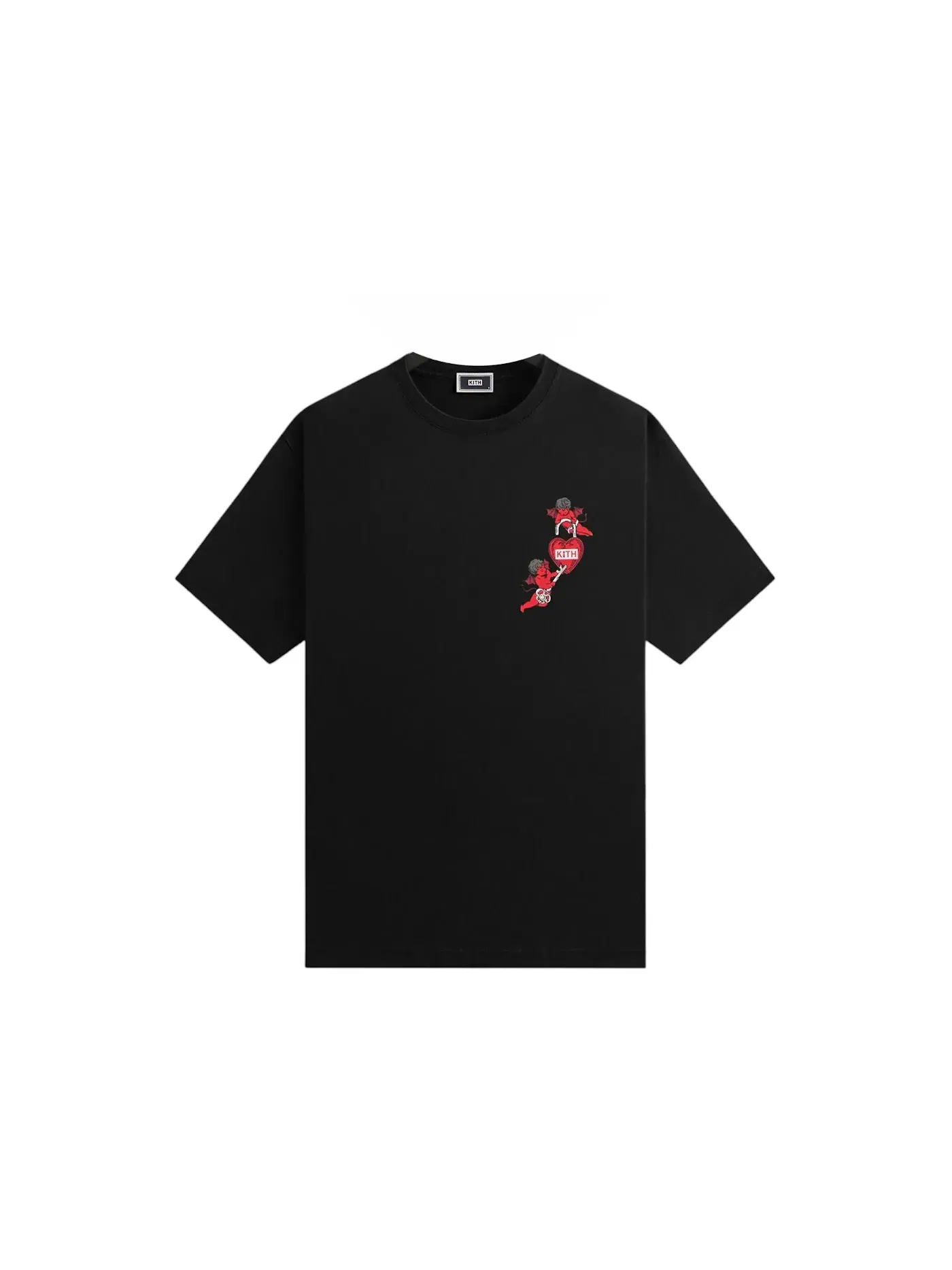 Мужская футболка с принтом Kith Devil Love Lock Tee — изображение 1 из 2, черный