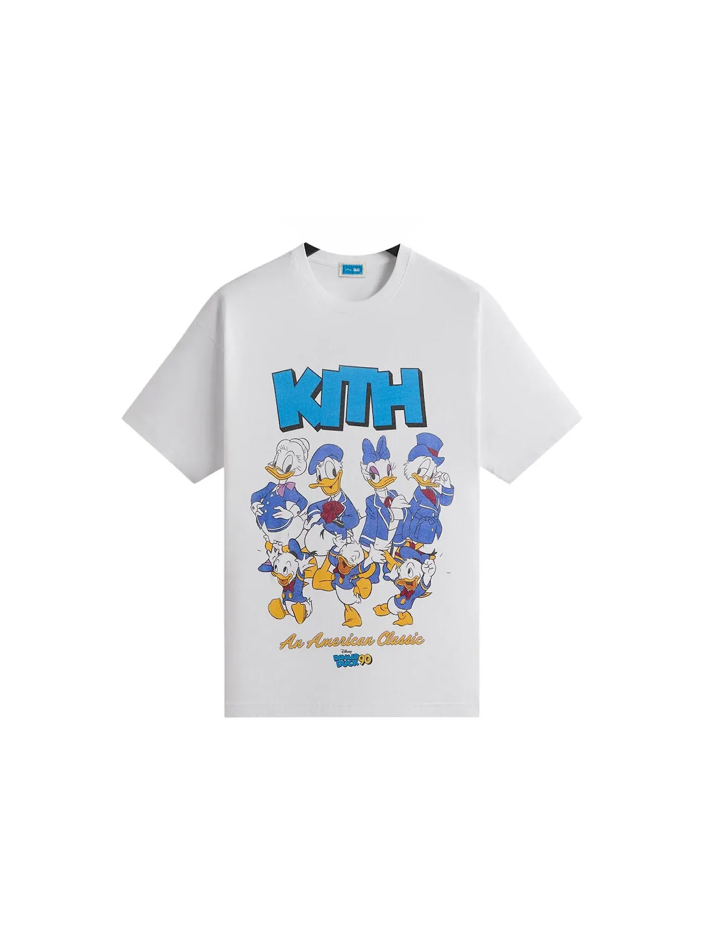 Мужская футболка с принтом Kith Disney Donald Duck Family Vintage Tee — изображение 1 из 2, белый